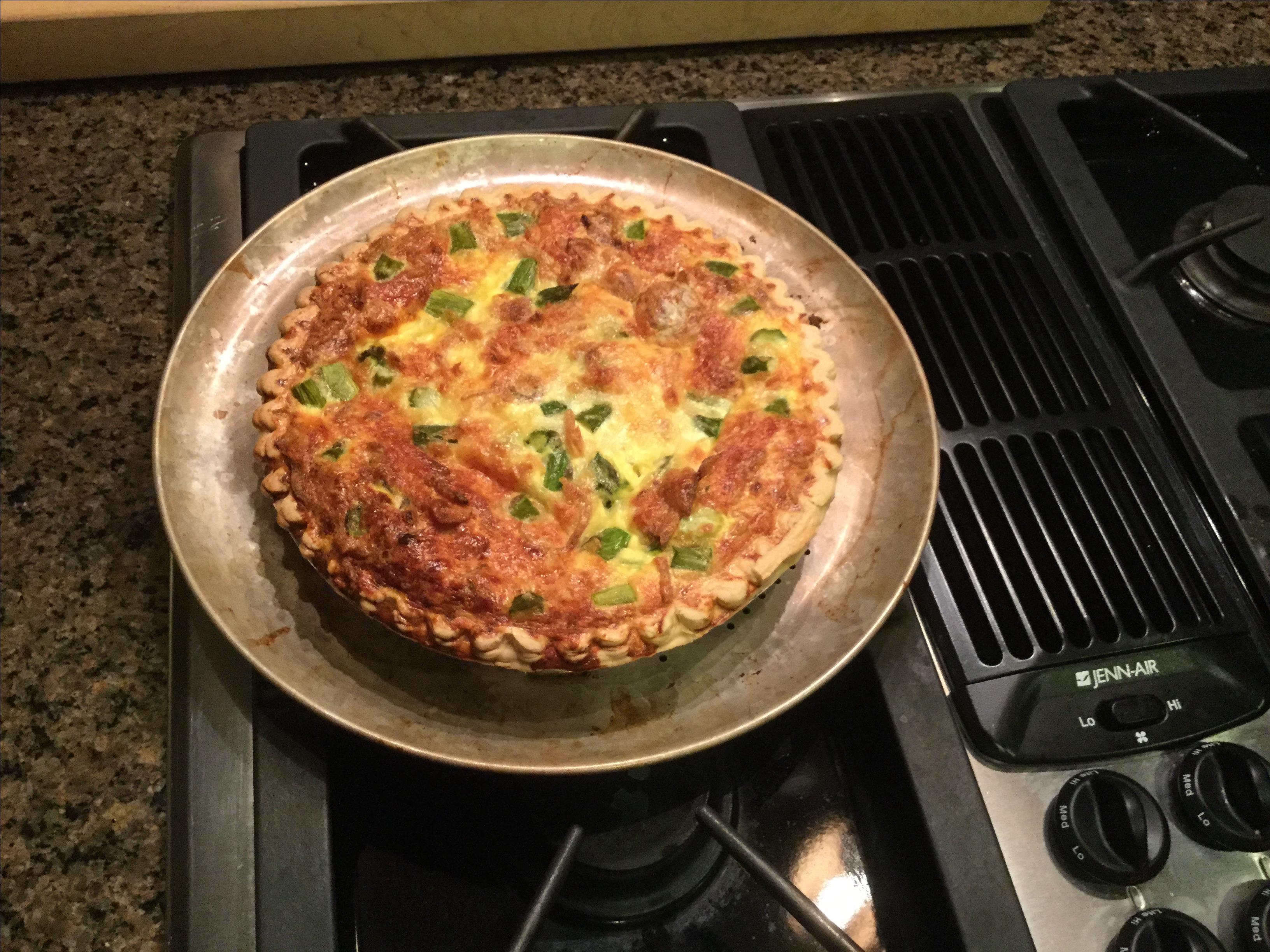Asparagus and Swiss Cheese Quiche 