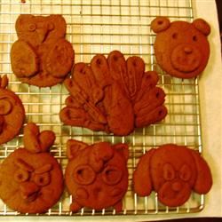 Chocolate Teddy Bear Cookies 