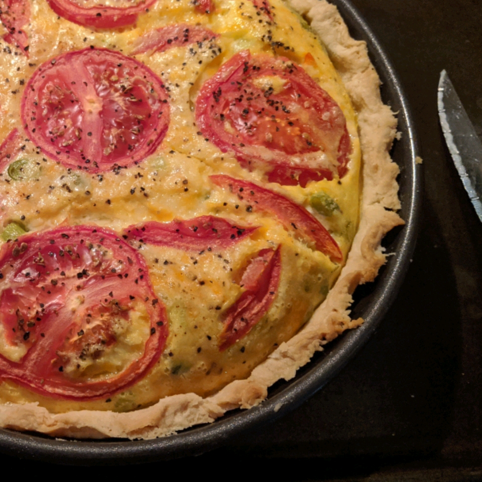 Leek and Cheese Quiche 