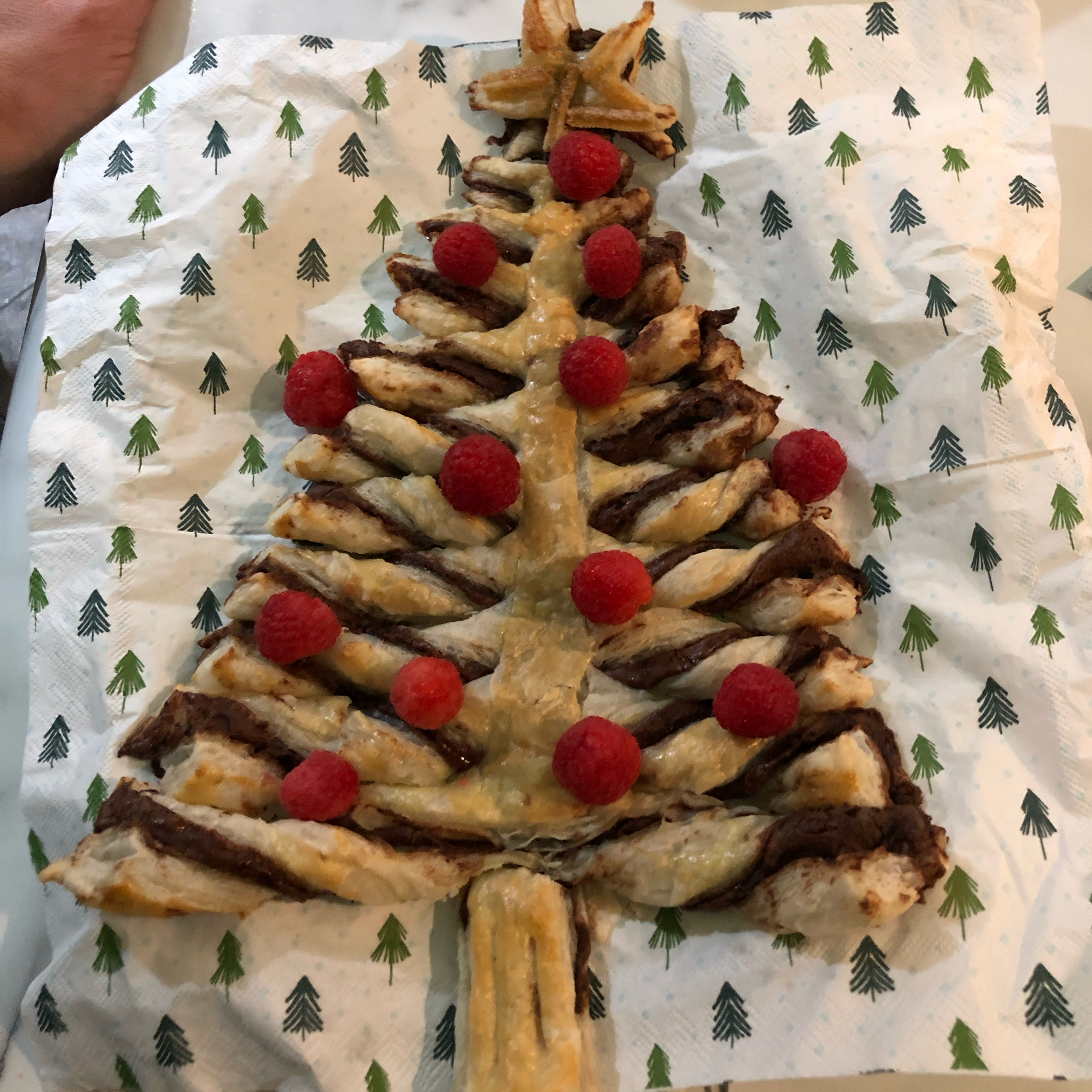 Nutella Pastry Christmas Tree 