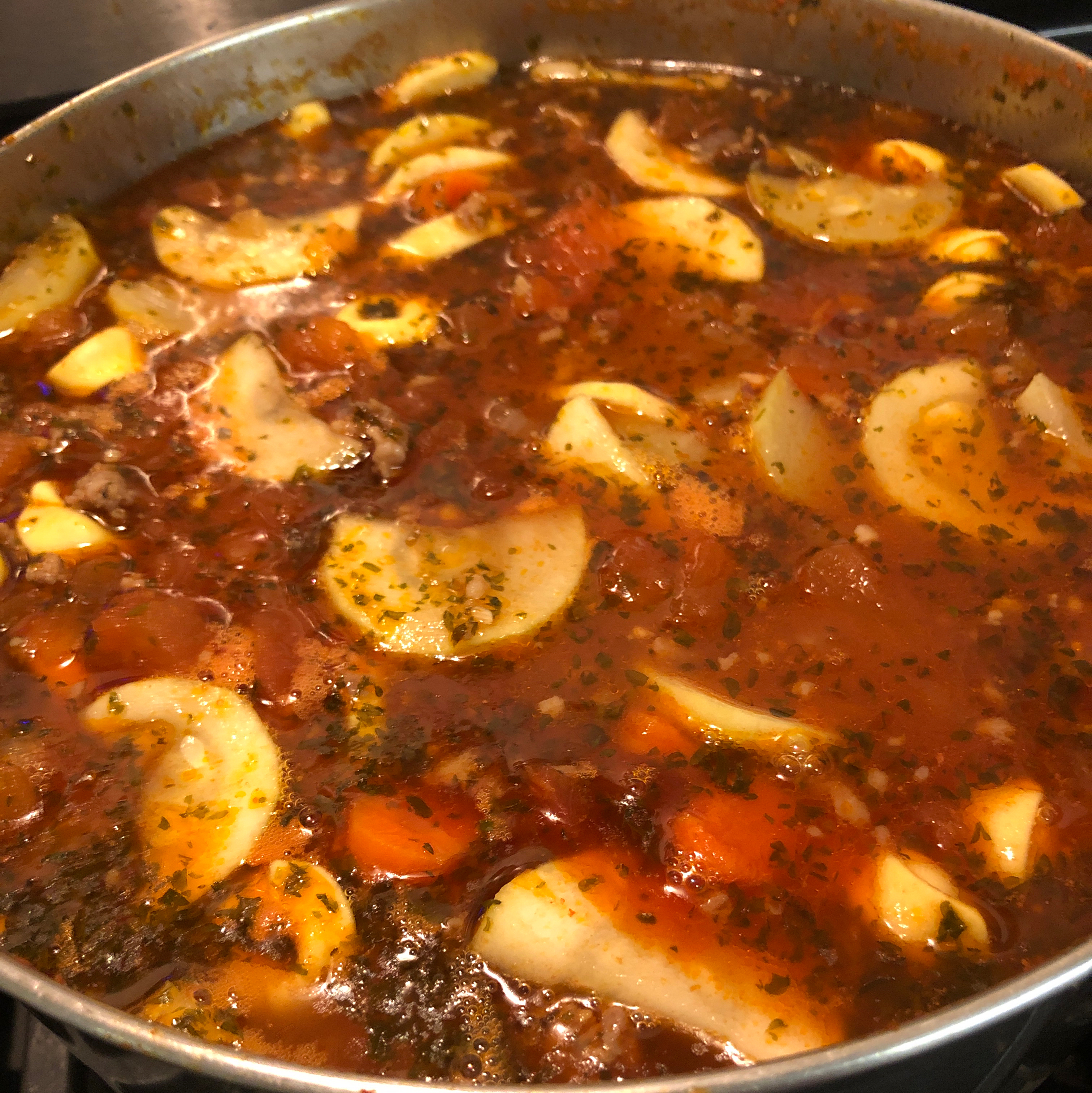 Italian Sausage Soup with Tortellini daytonsgrammy