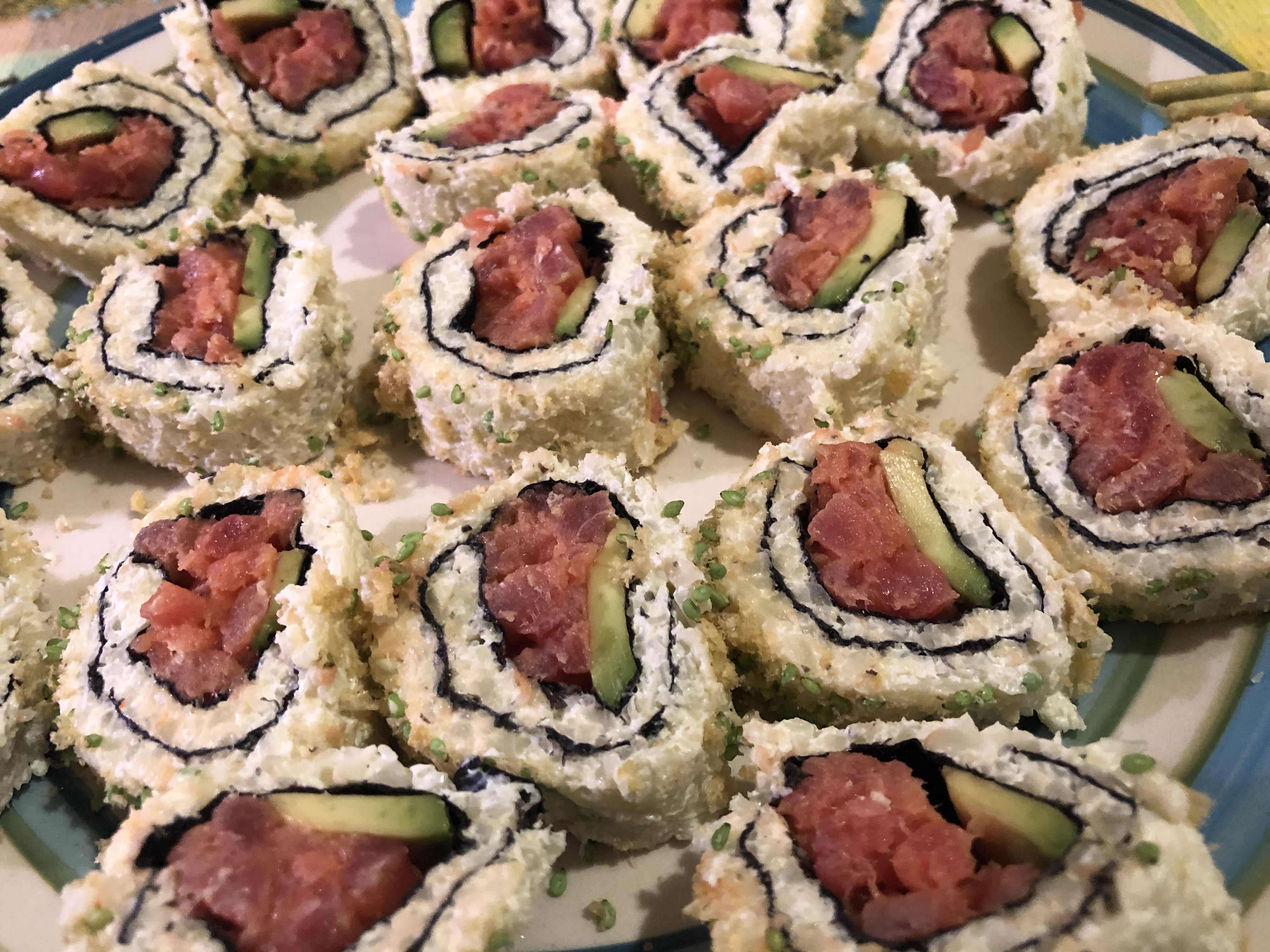 Low-Carb Cauliflower Rice Sushi Rolls