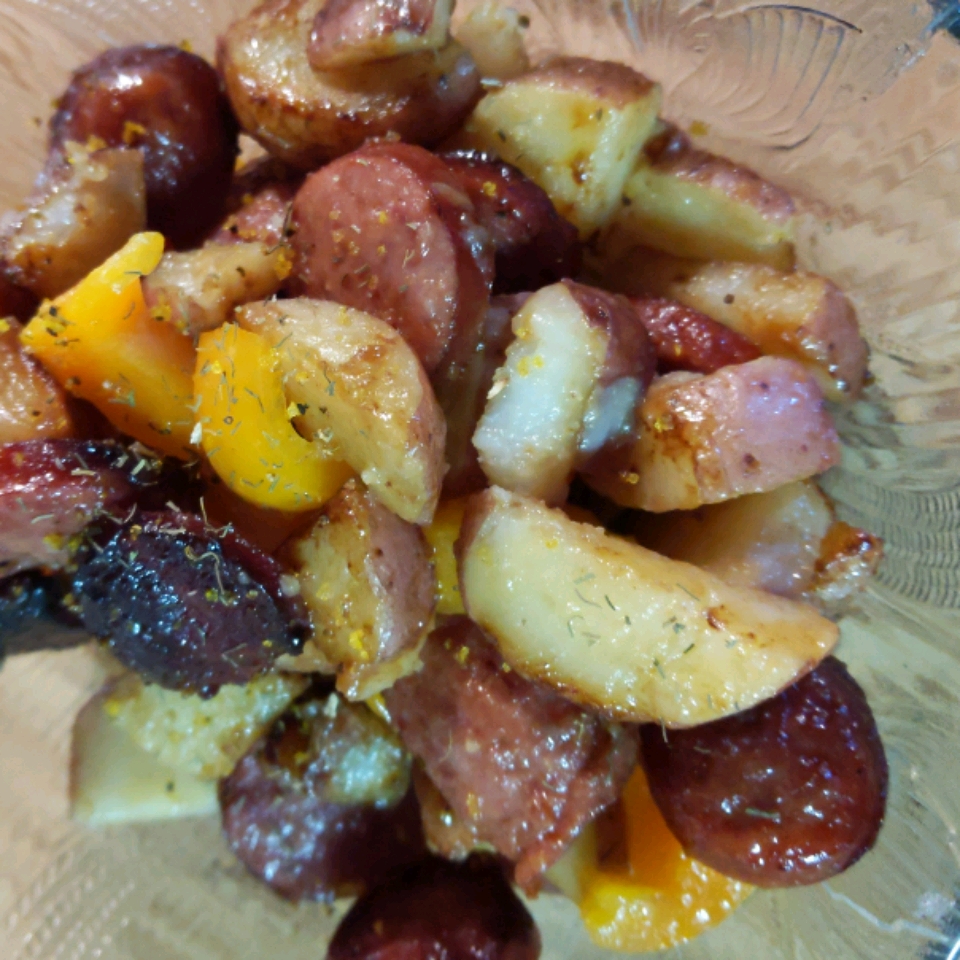 Kielbasa with Peppers and Potatoes 
