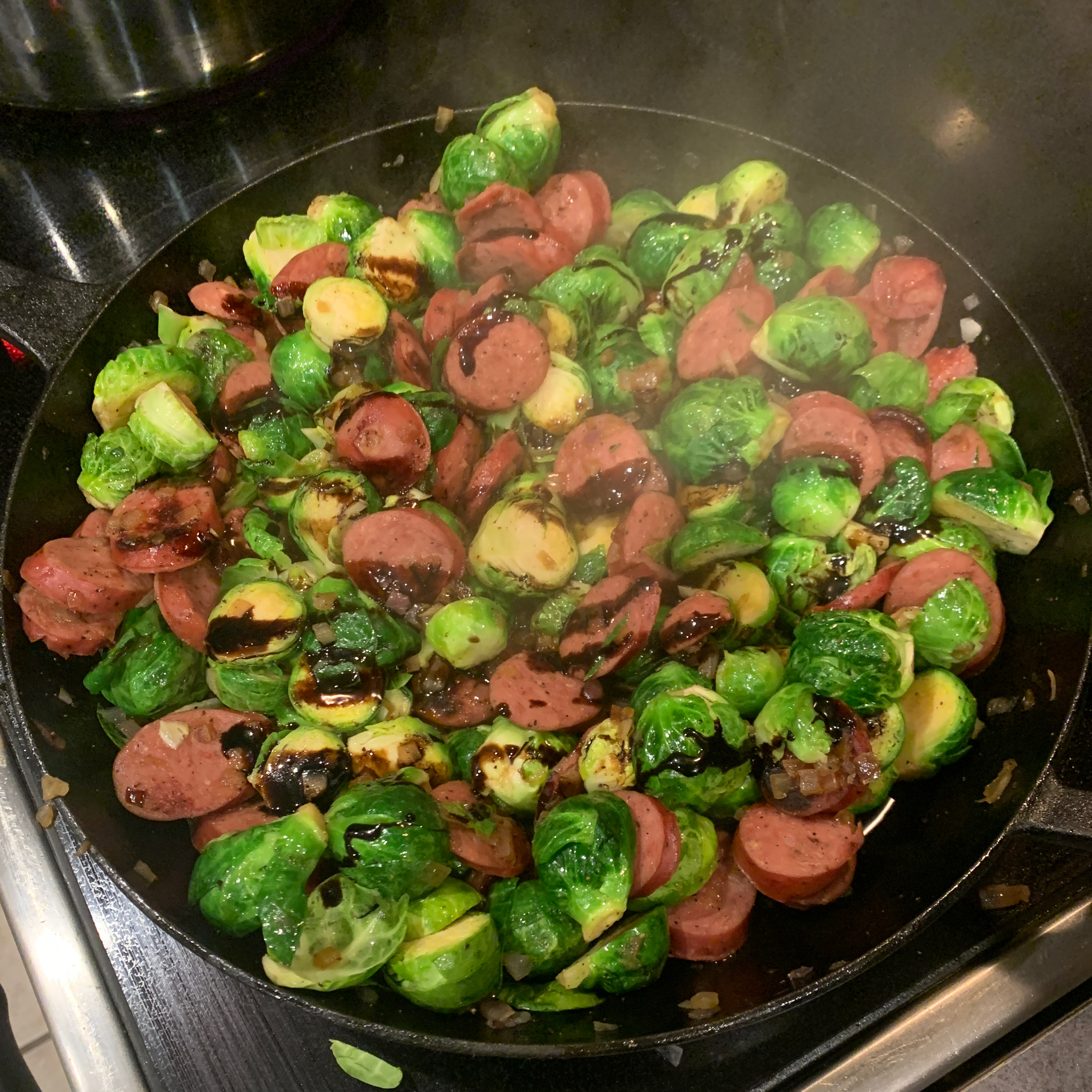 Kielbasa with Brussels Sprouts 