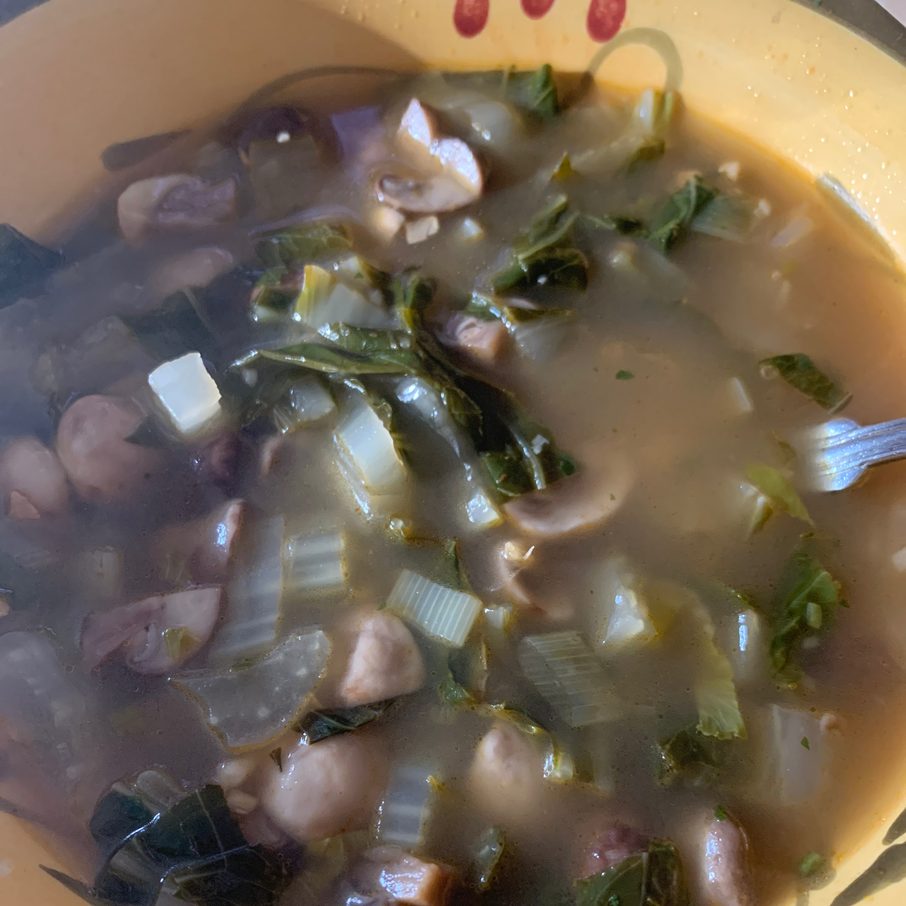 Mushroom Bok Choy Soup 