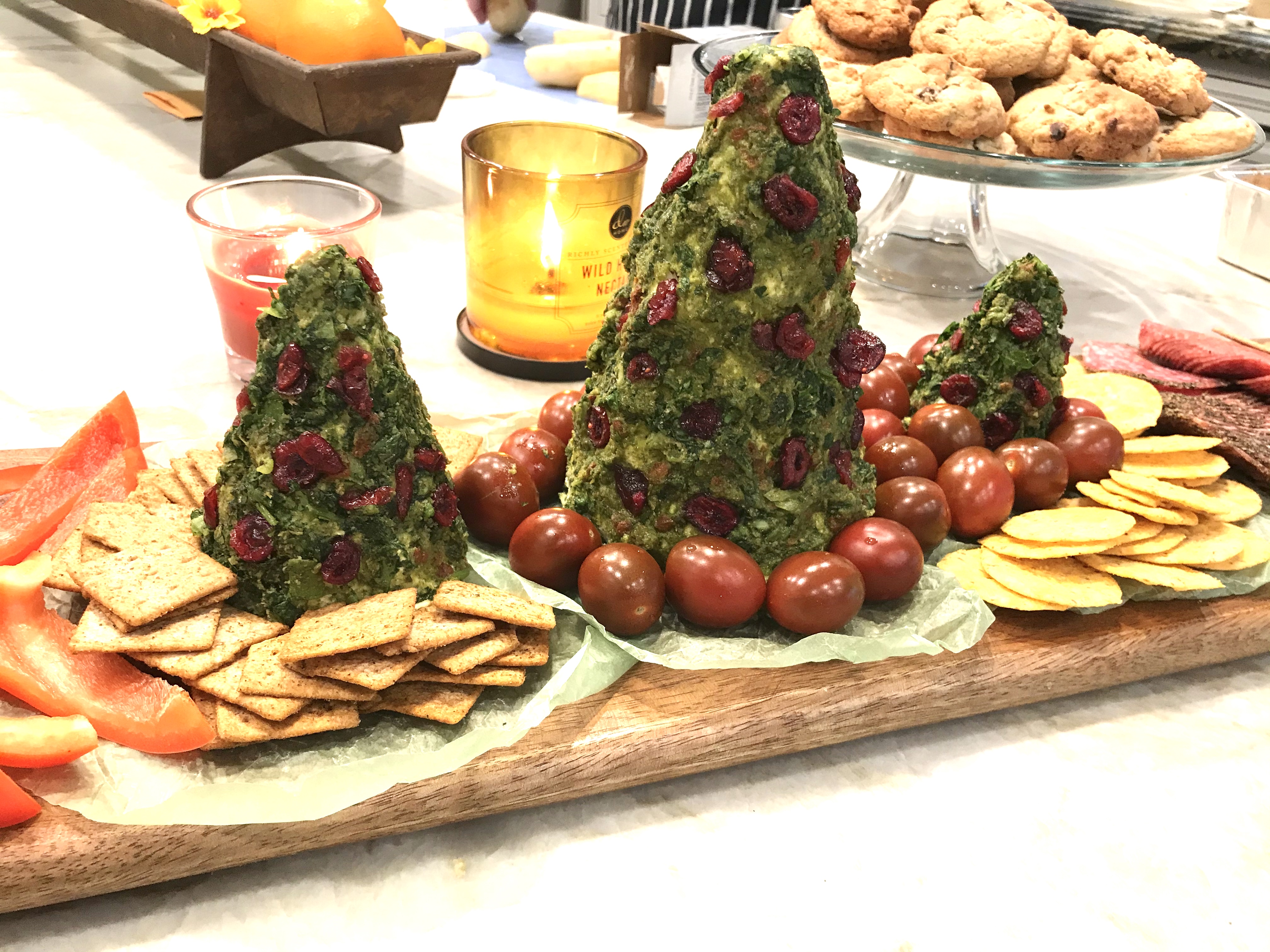 Cream Cheese, Havarti, and Parmesan Herbed Christmas Tree 