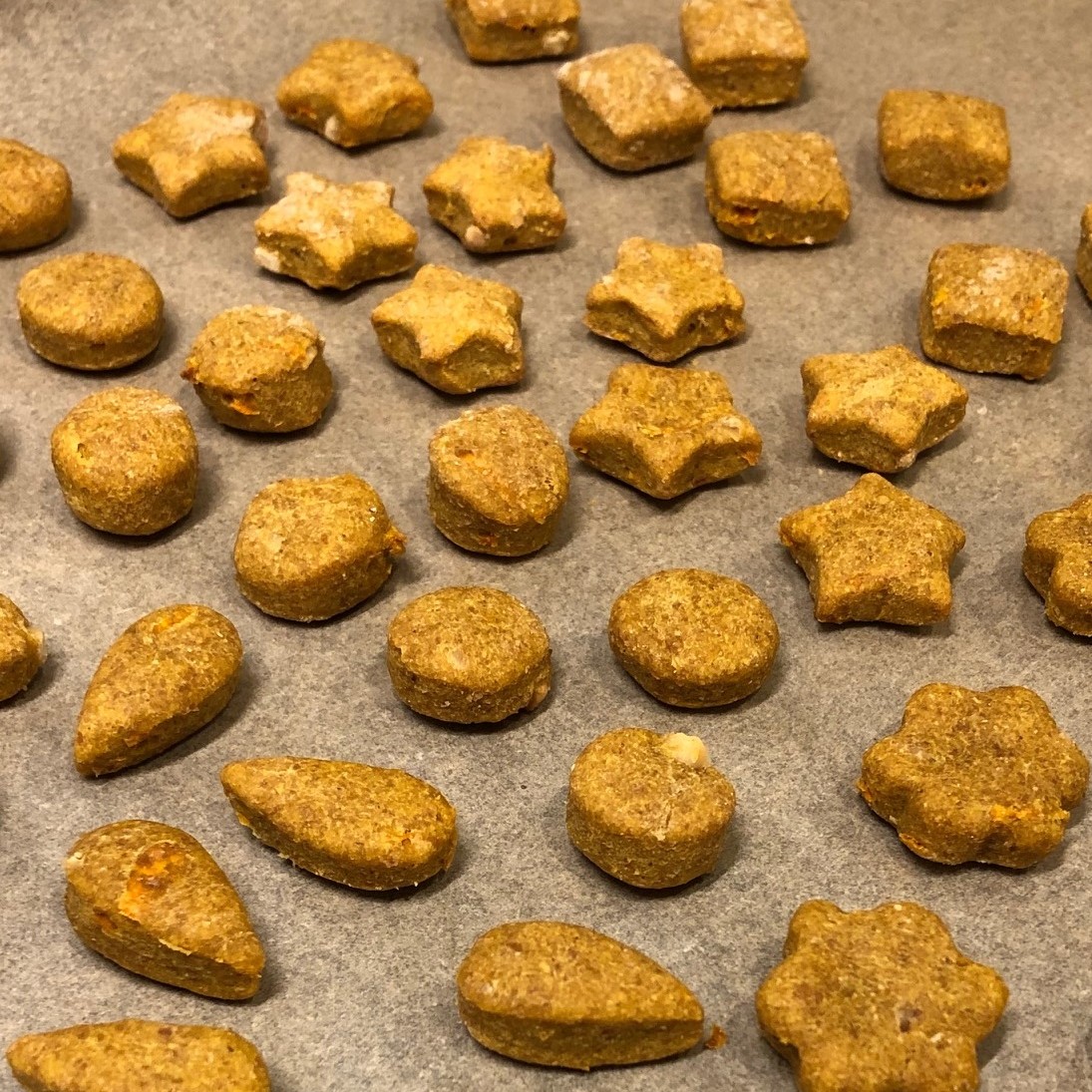 Peanut Butter and Carrot Dog Treats