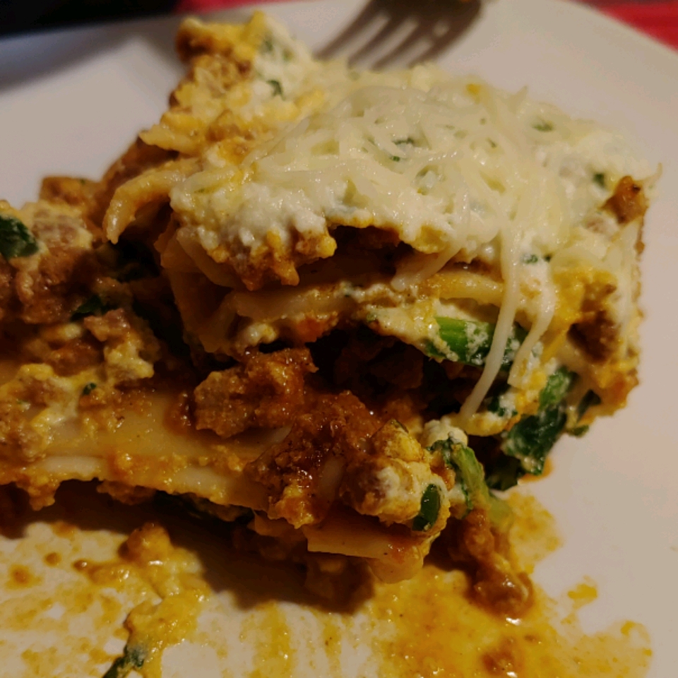 Spinach and Beef Lasagna