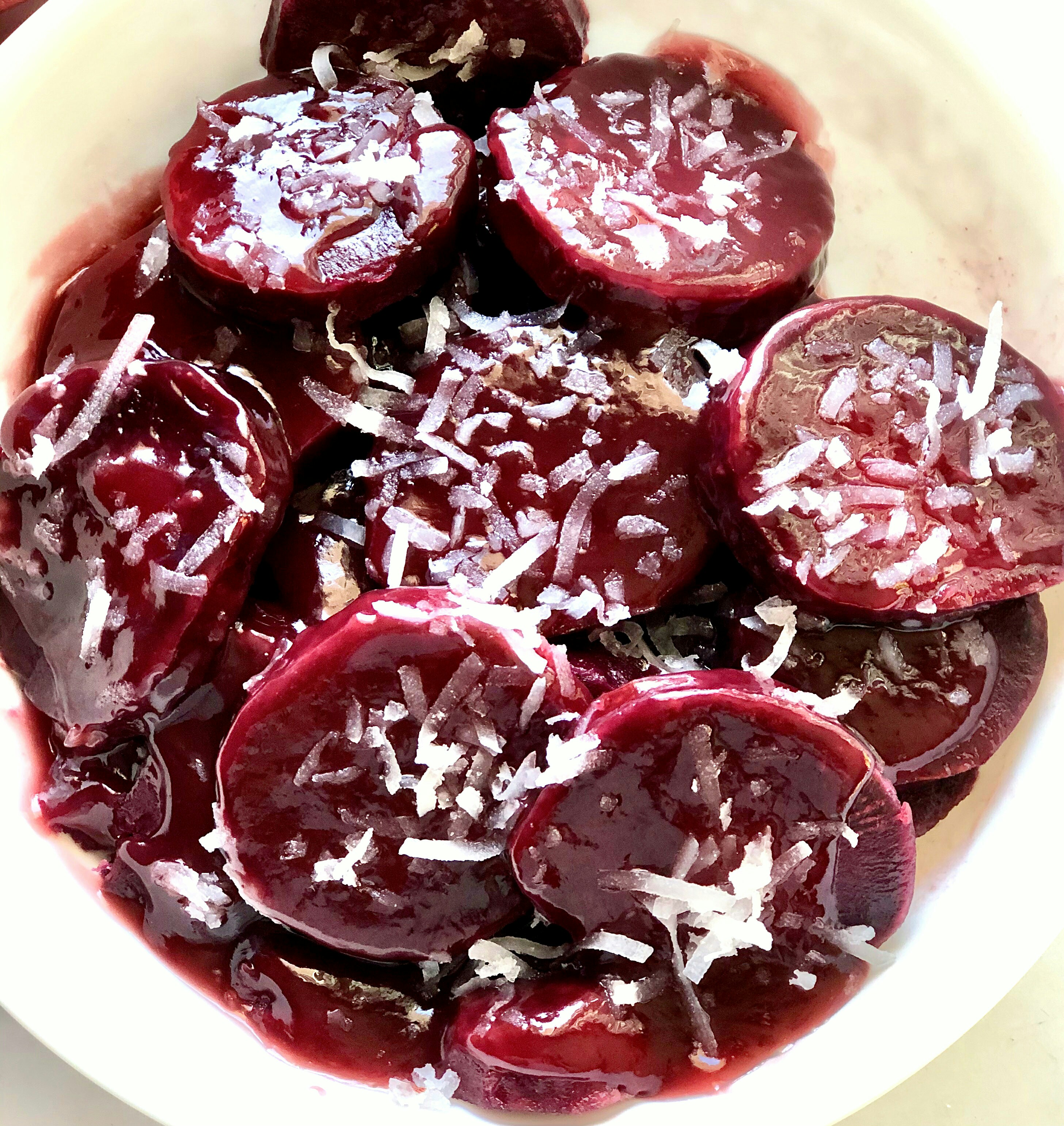 Slow Cooker Candied Purple Yams Yoly