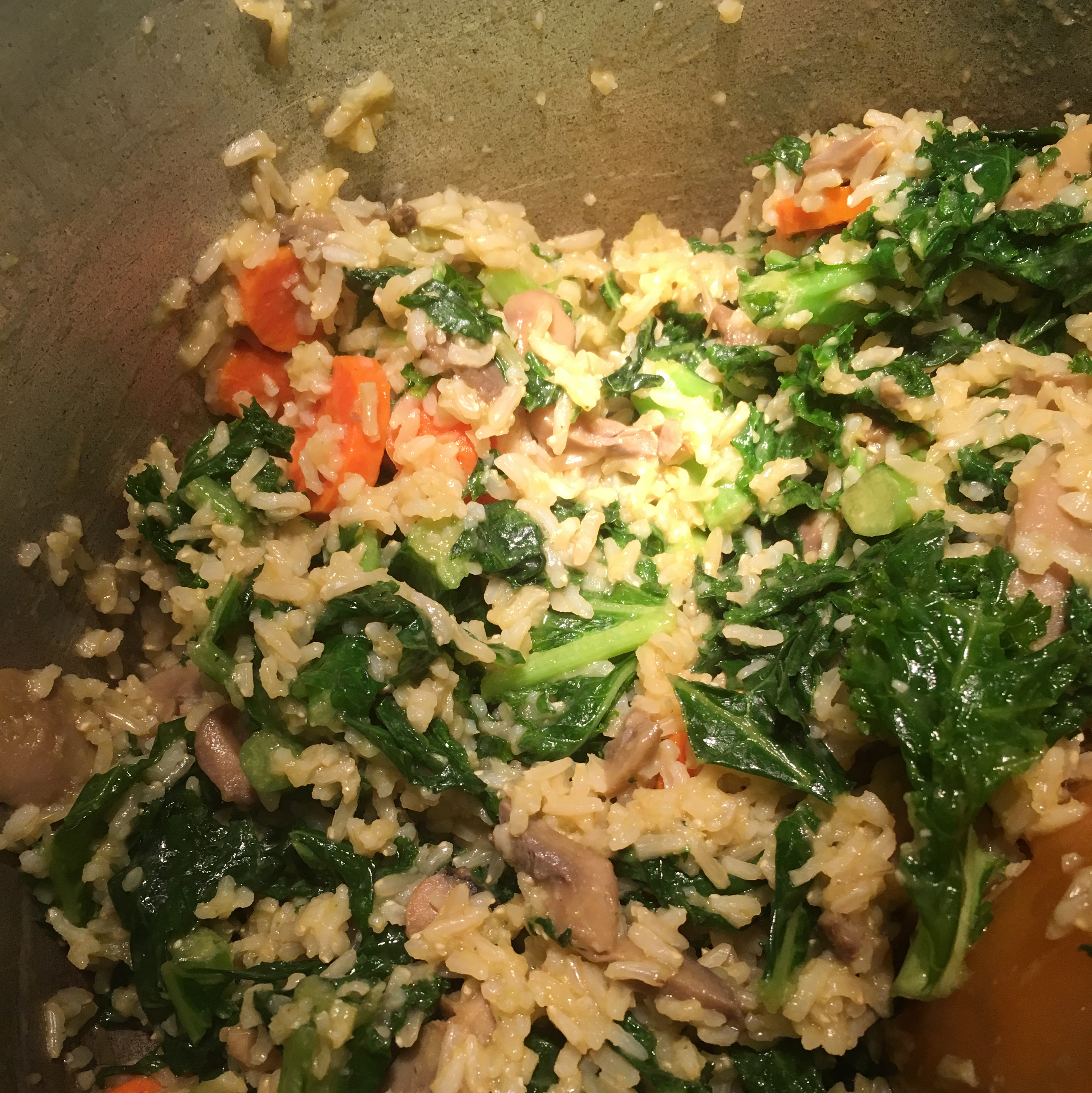 Brown Rice and Kale Salad 