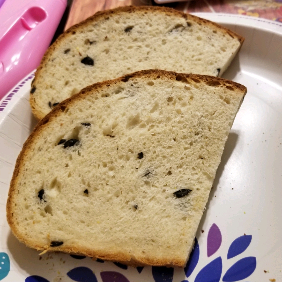 Mediterranean Black Olive Bread 