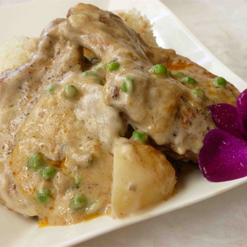 Creamy Ranch Pork Chops and Rice 