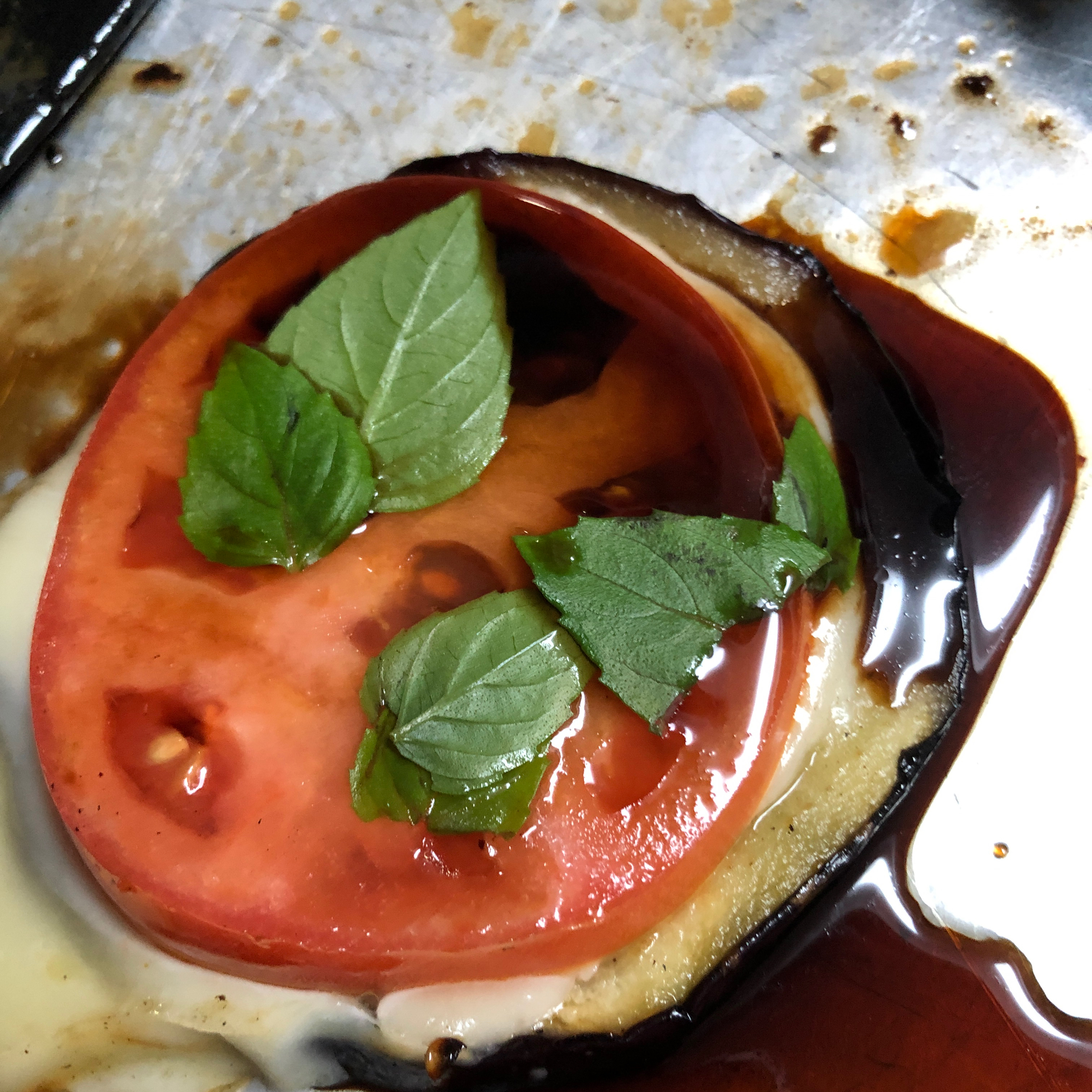 Italian Grilled Eggplant Caprese 