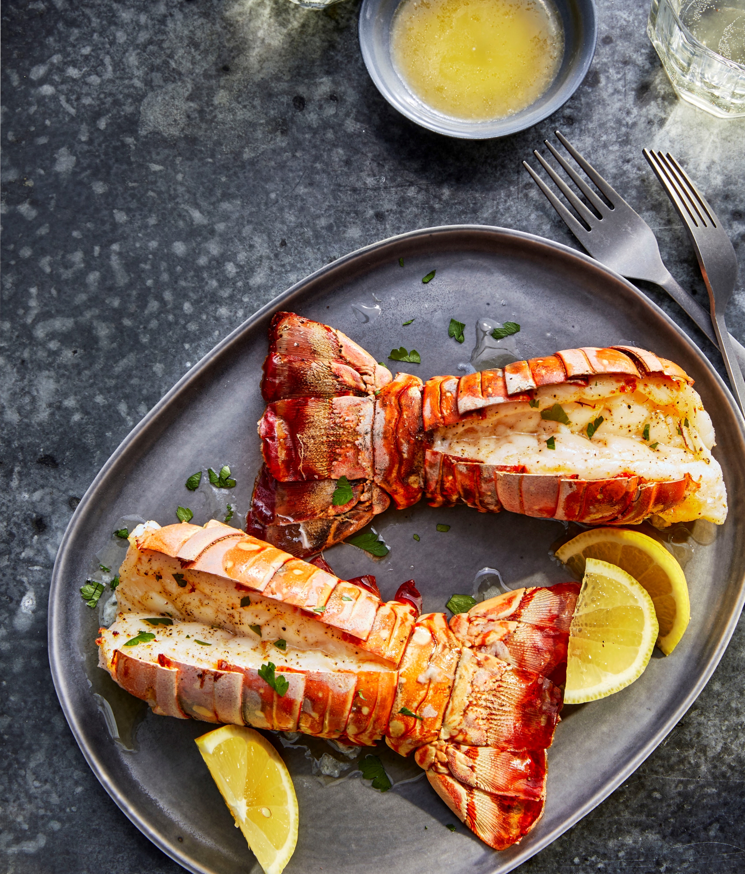 Yes, lobster tails cooked in your air fryer! It's a thing. Serve them with a lemon-garlic butter sauce. "Loved this!" raves Soup Loving Nicole. "I will never cook lobster in anything other than an air fryer again!"
                          