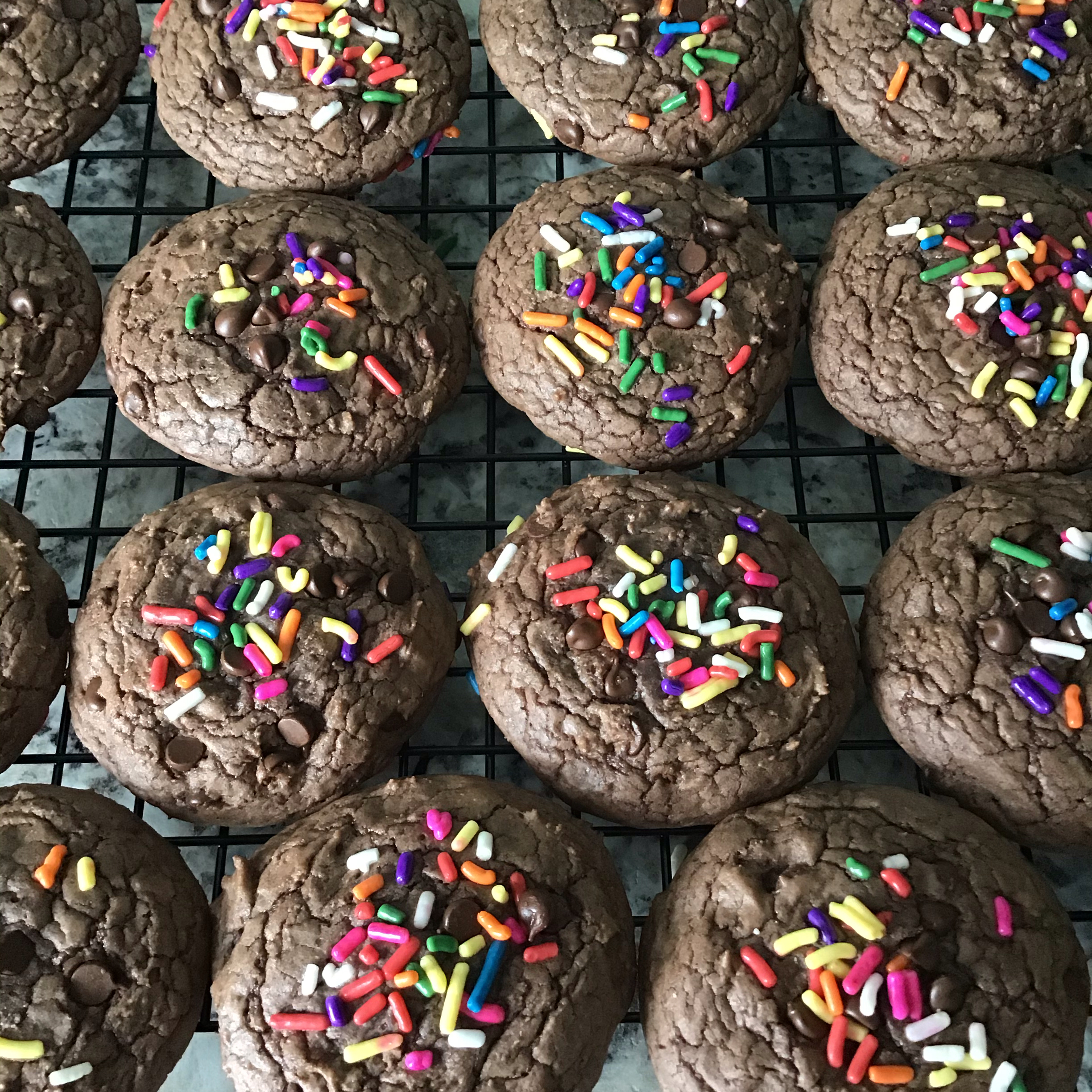 Double Fudge Brownie Cookies 