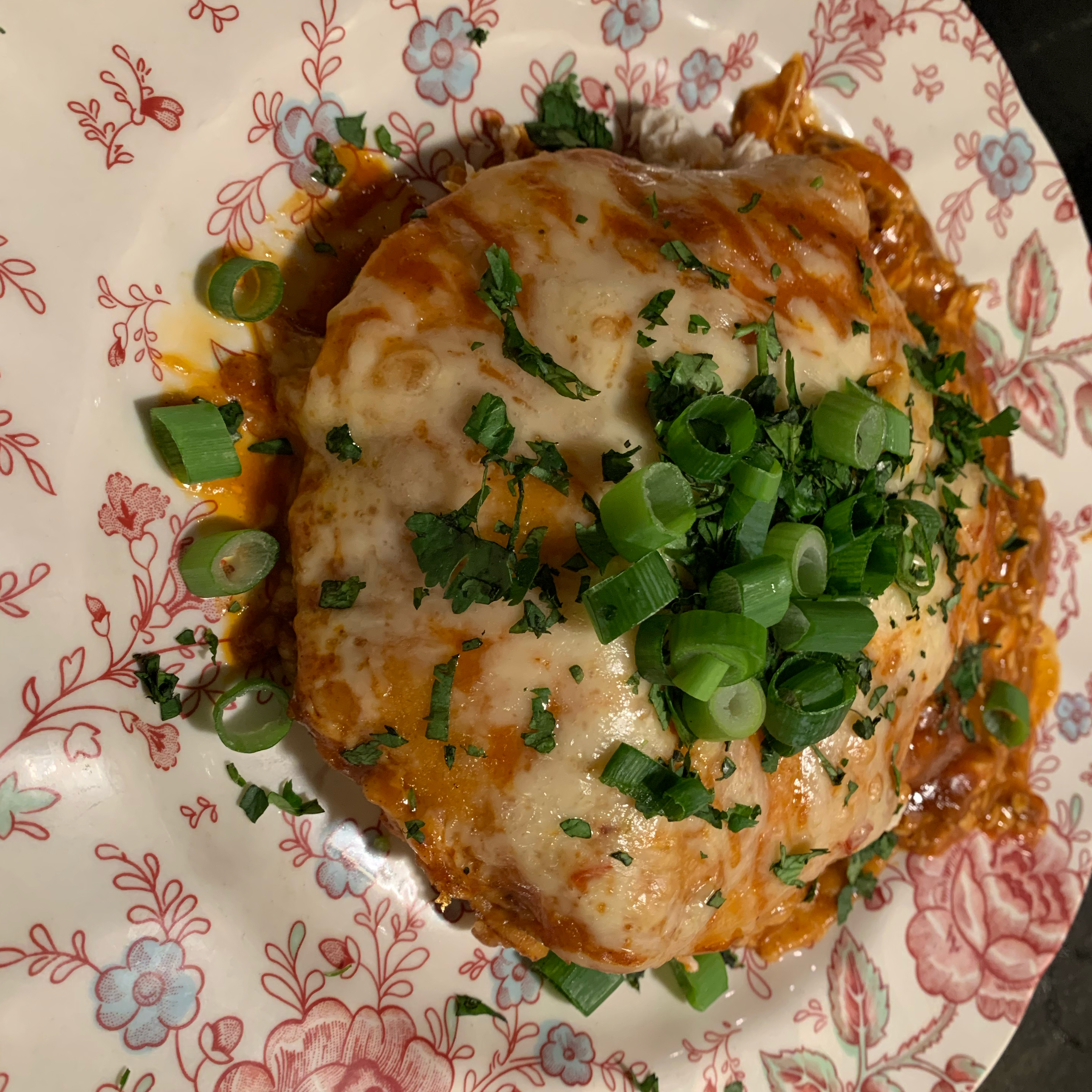 Easy Red Chicken Enchiladas 