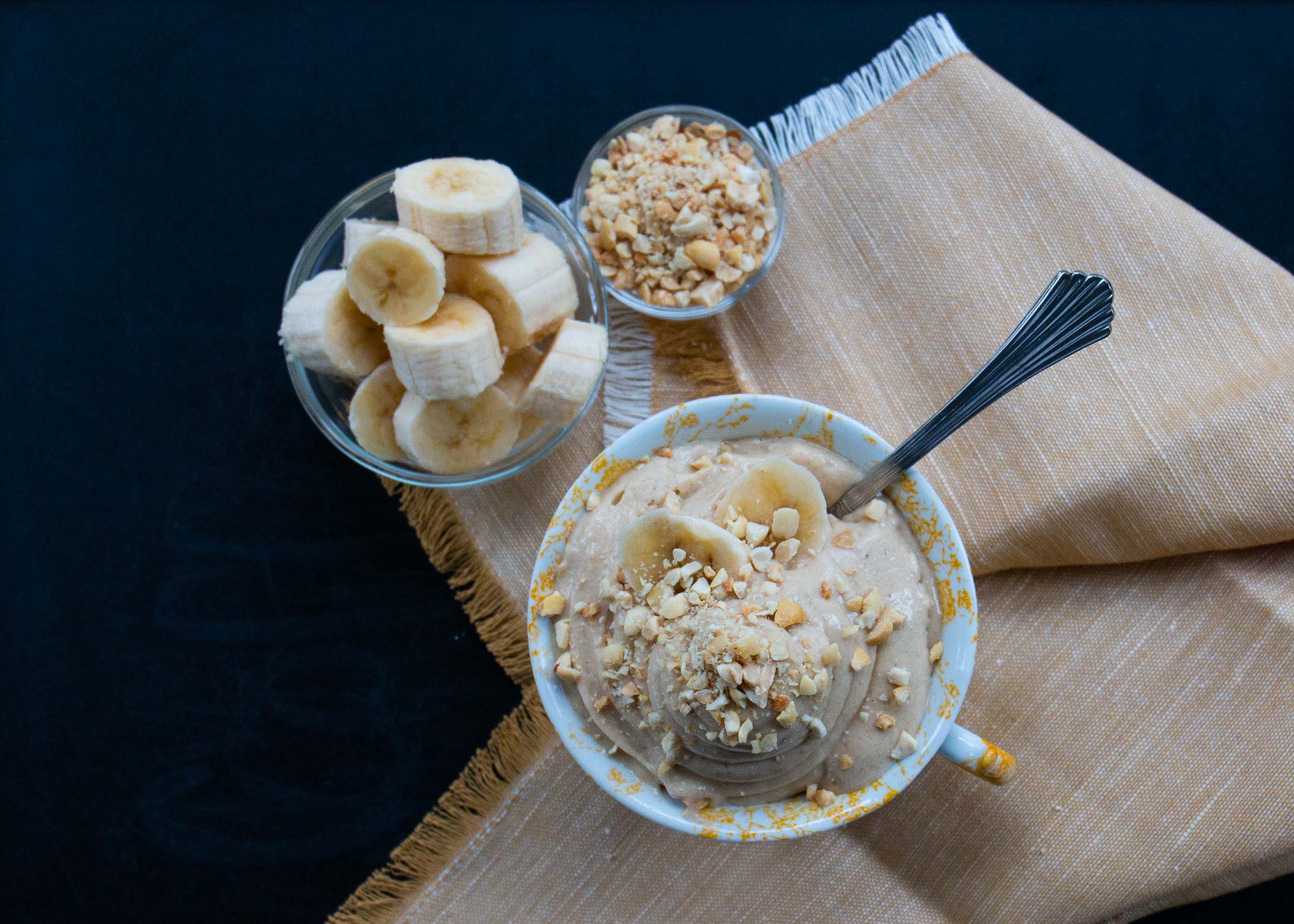 Banana and Peanut Butter 4-Ingredient 'Ice Cream' 