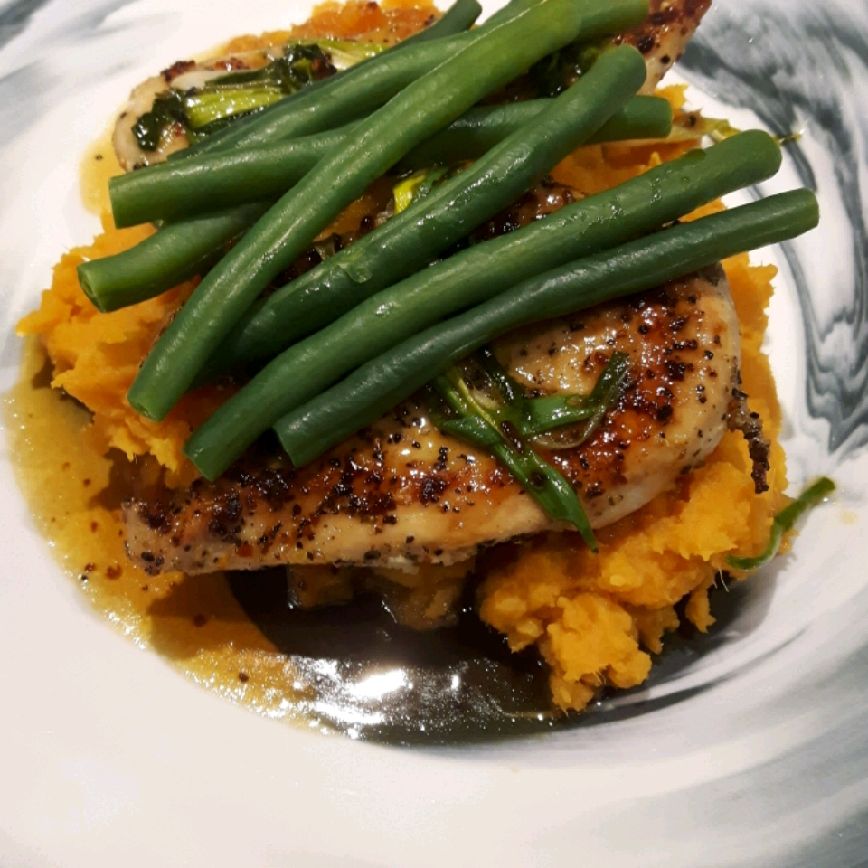 Maple Glazed Chicken with Sweet Potatoes 