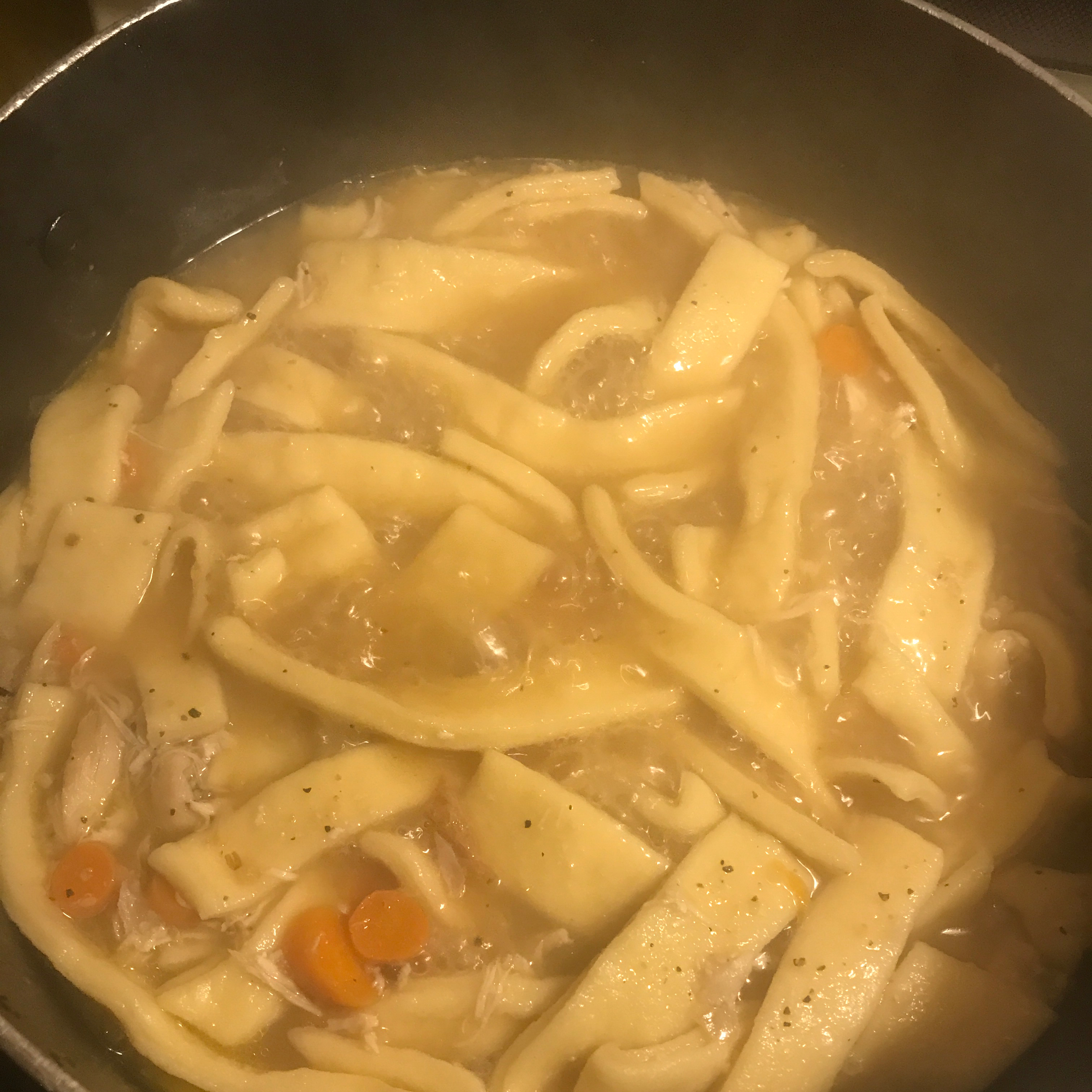Grandma's Chicken Soup with Homemade Noodles paula