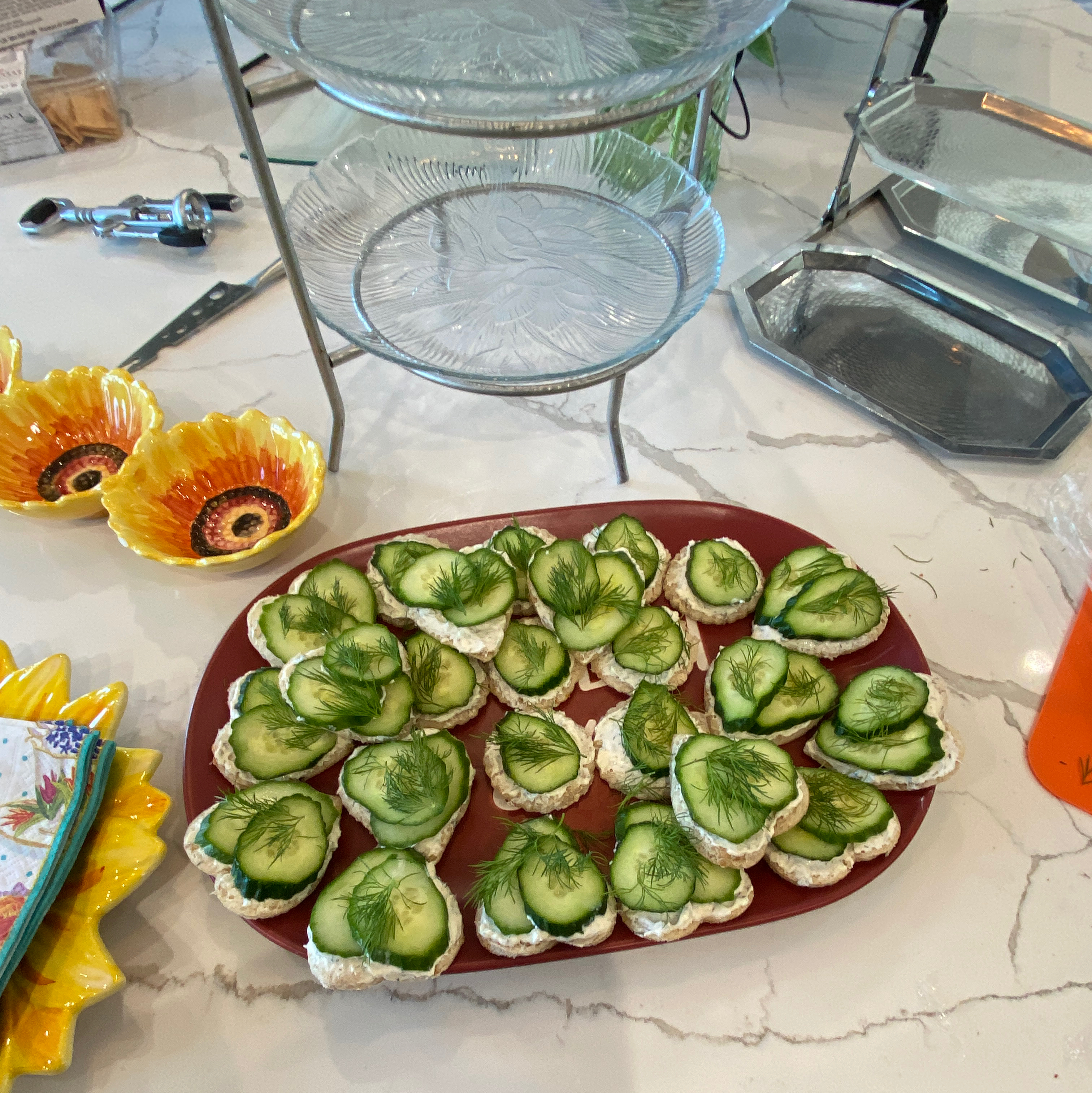 Easy Cucumber Party Sandwiches 