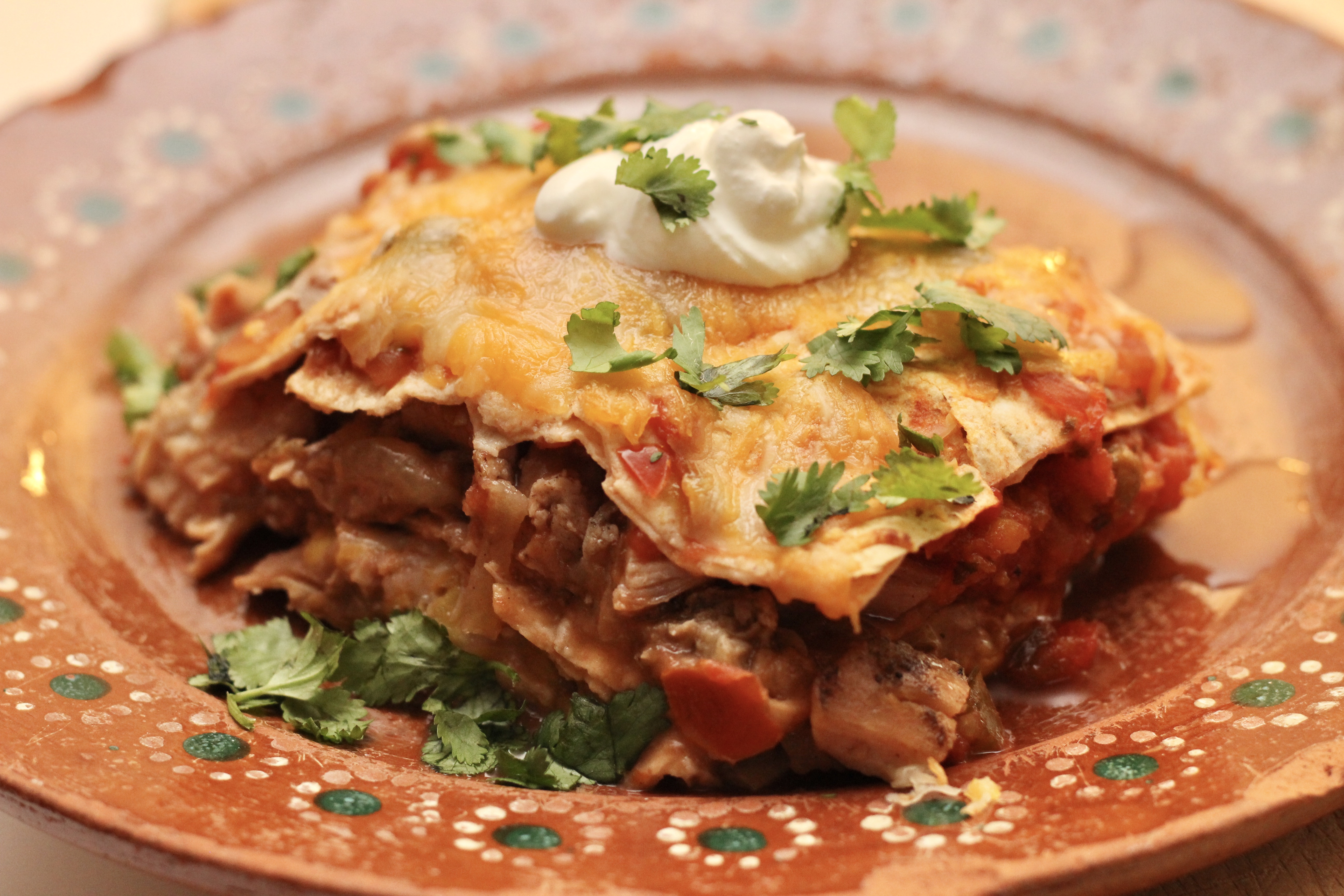 <p>"A fabulously easy and delicious take on a favorite, this lasagna is full of Mexican flavors and uses layers of corn tortillas in place of noodles," says SunnyDaysNora. "Easy to adapt and personalize -- try adding sauteed veggies, Spanish rice, diced jalapeno, or even switching out the red salsa for green!"</p>
                          