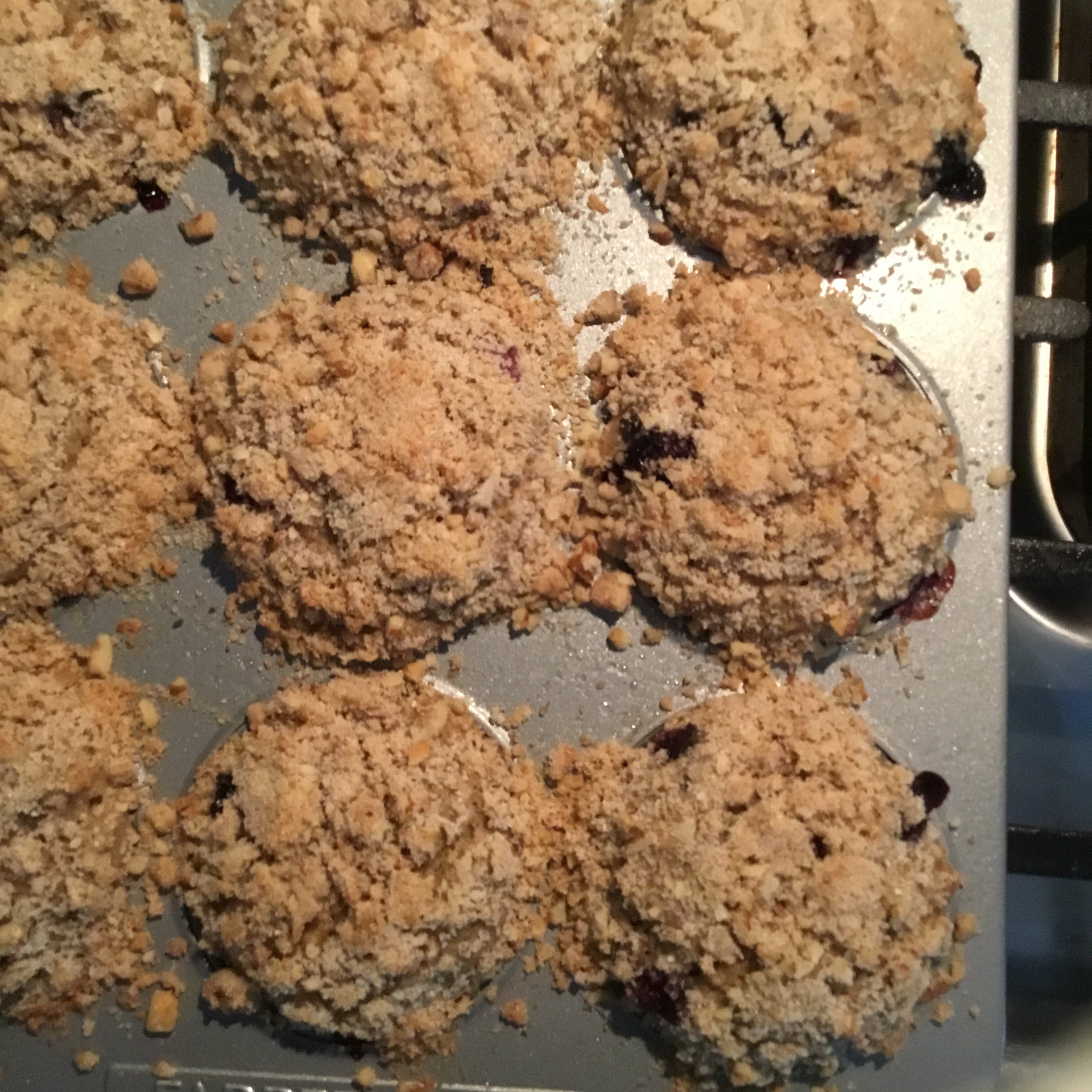 Blueberry Banana Coconut Flax Muffins 