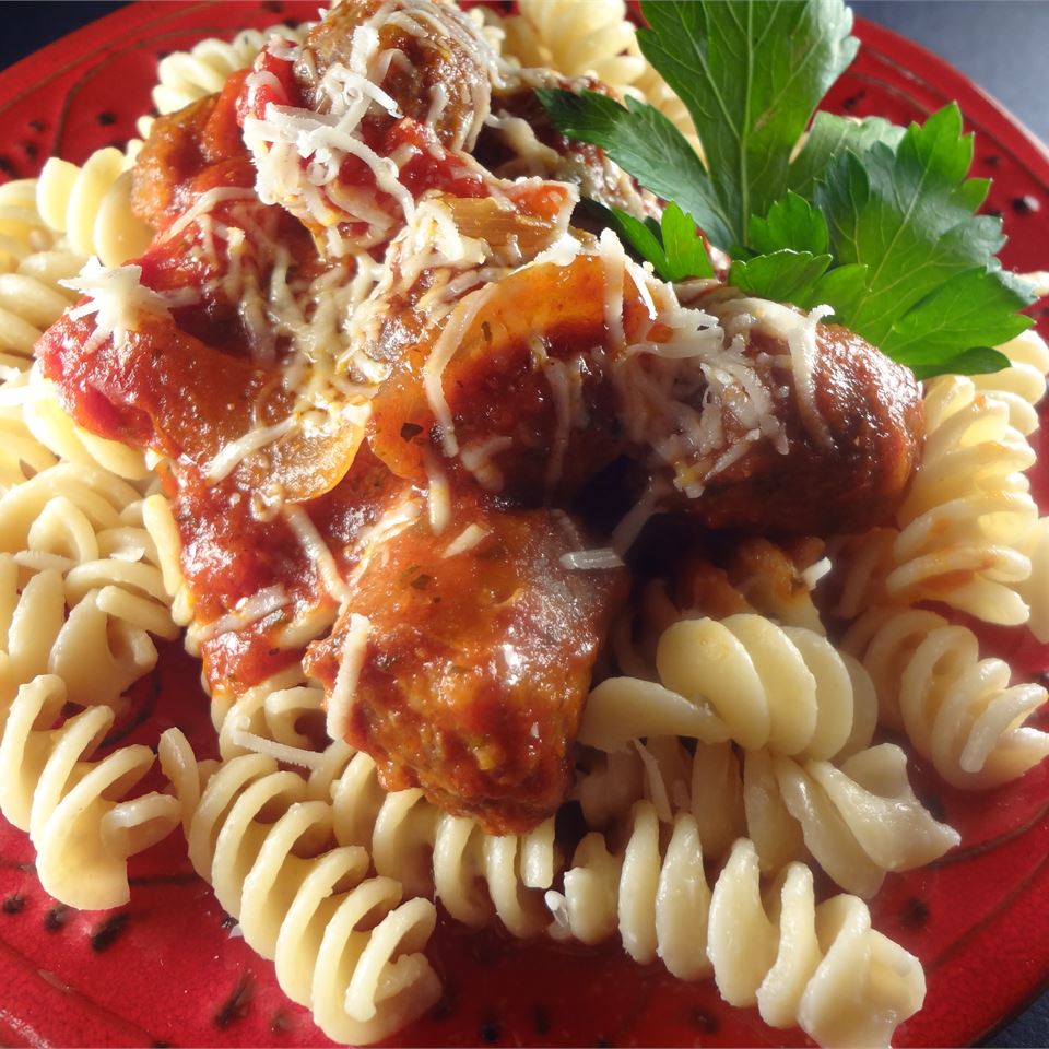 Slow Cooker Sausage with Sauce 