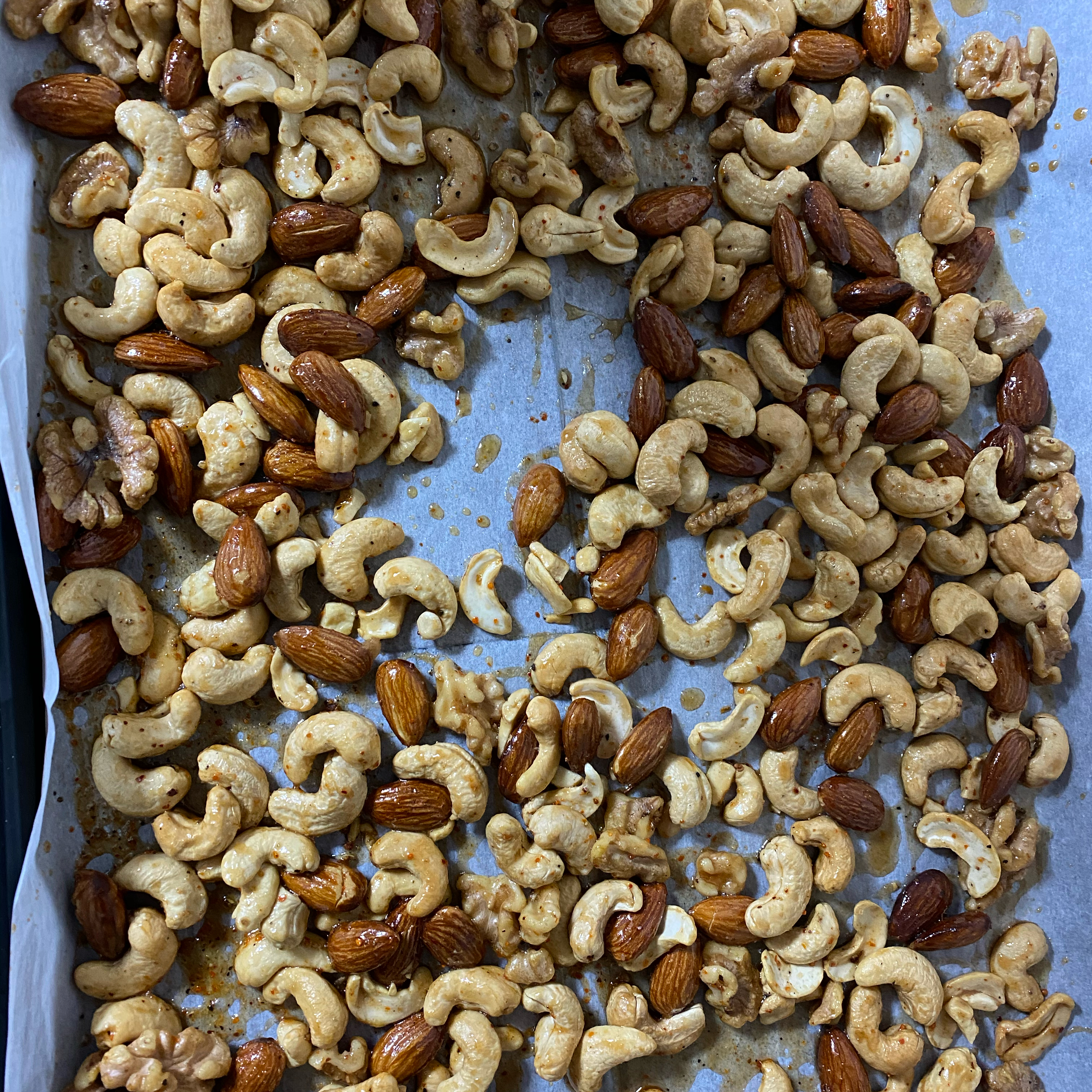 Sweet, Salty, Spicy Party Nuts 