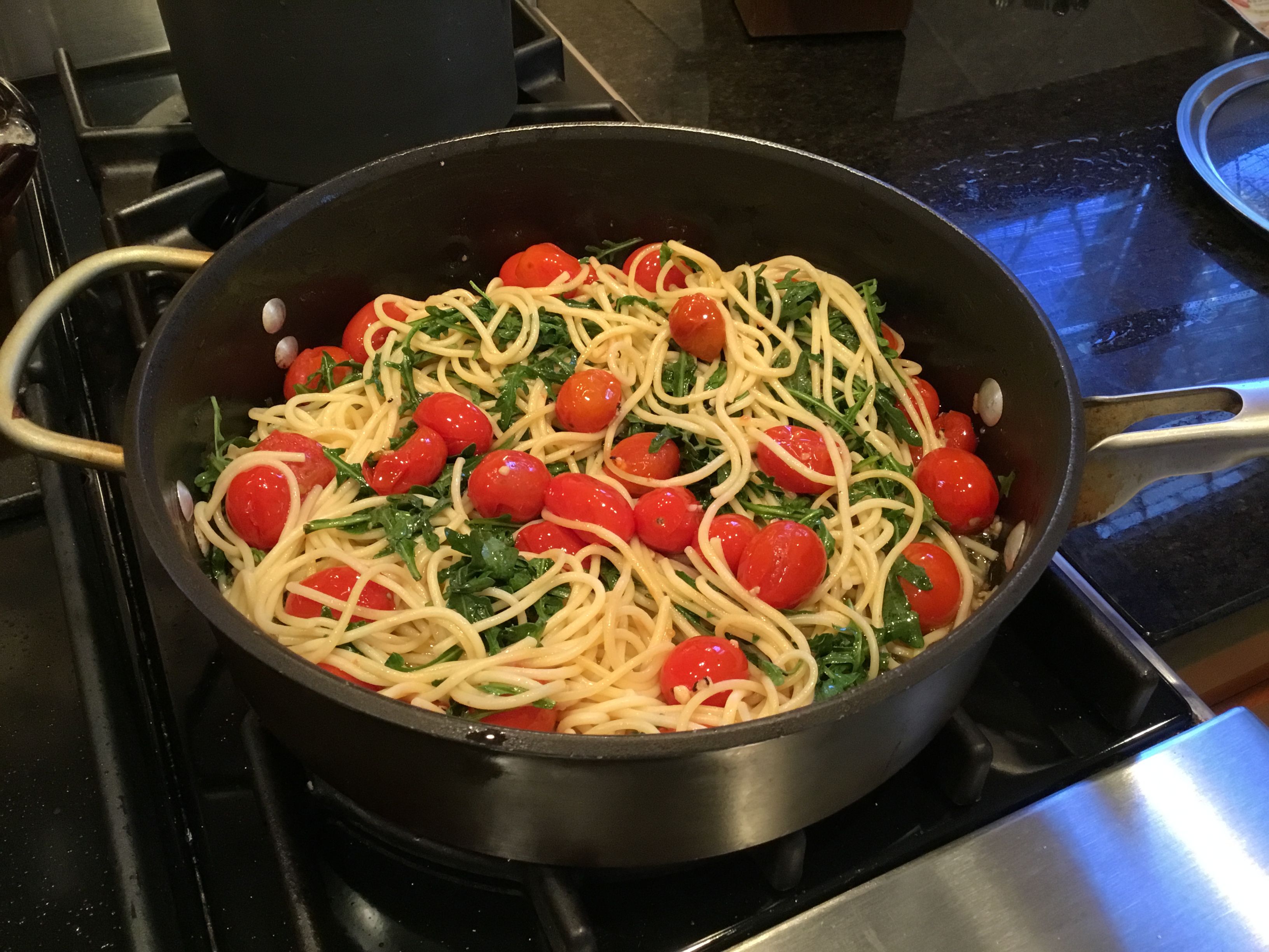 Pasta with Arugula and Tomatoes Saveur