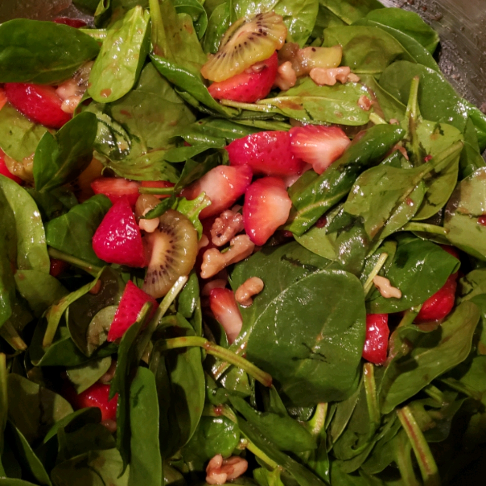 Strawberry, Kiwi, and Spinach Salad Richard E Dasch Jr
