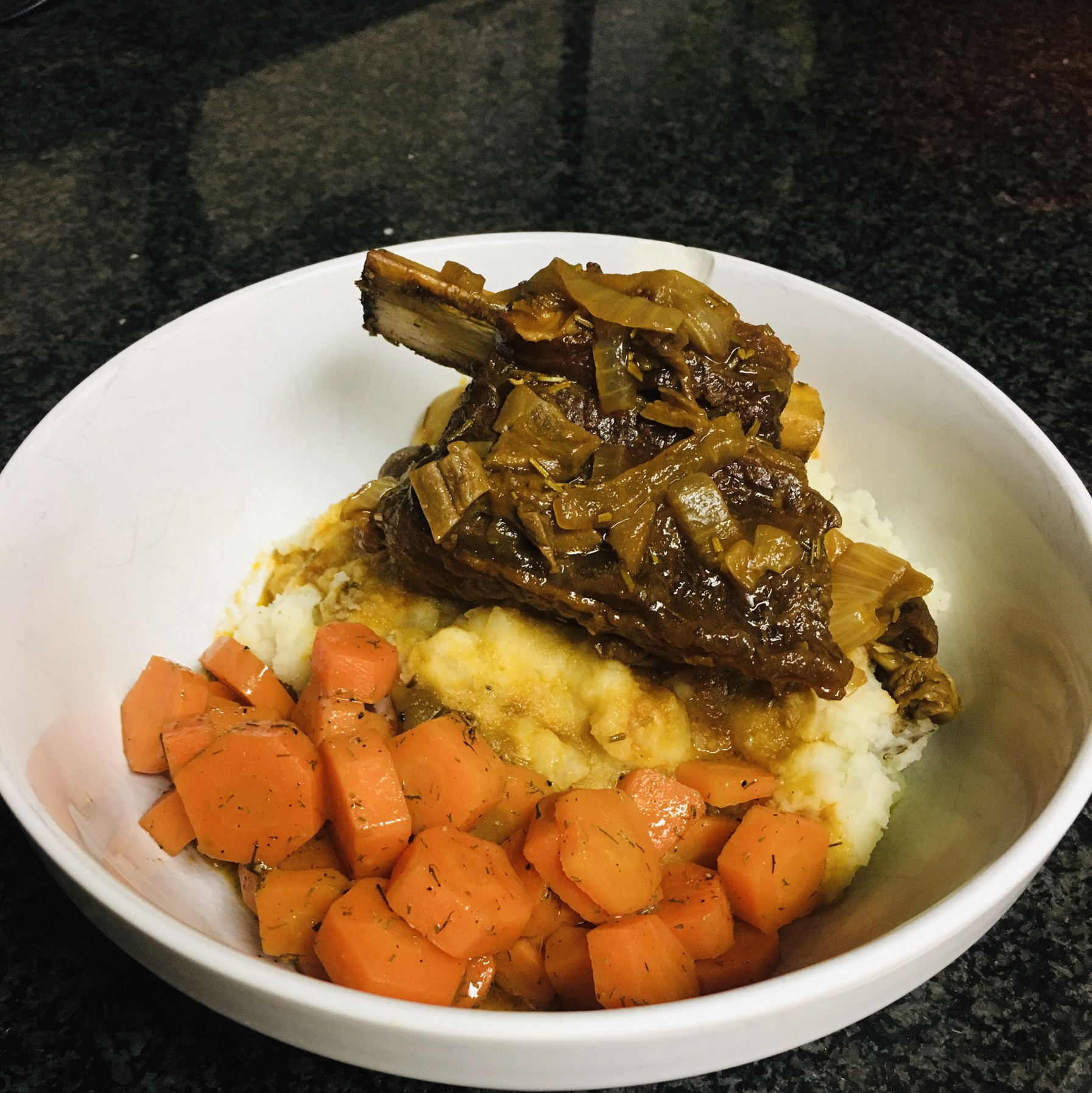 Short Ribs Braised with Mushrooms and Tomatoes 