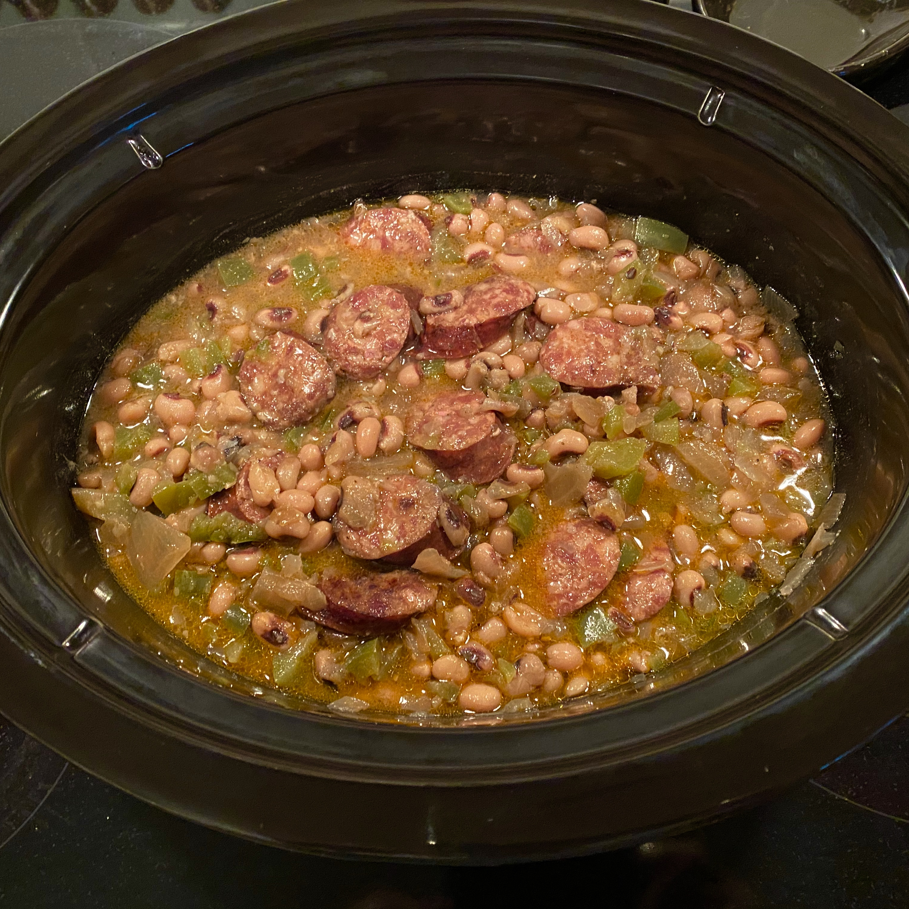 Slow Cooker Spicy Black-Eyed Peas Melody Osborne