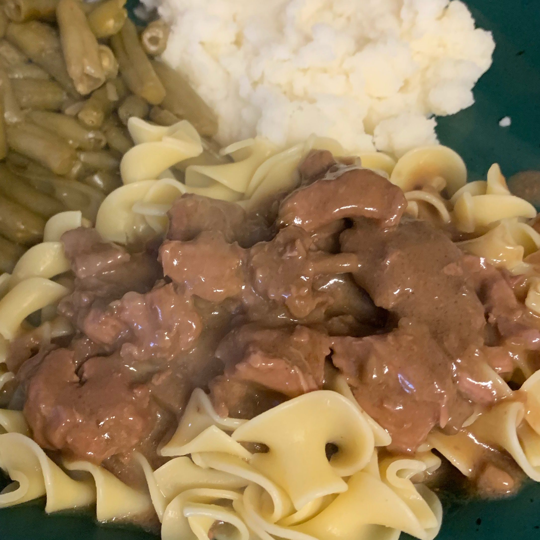 Beef Tips and Noodles 