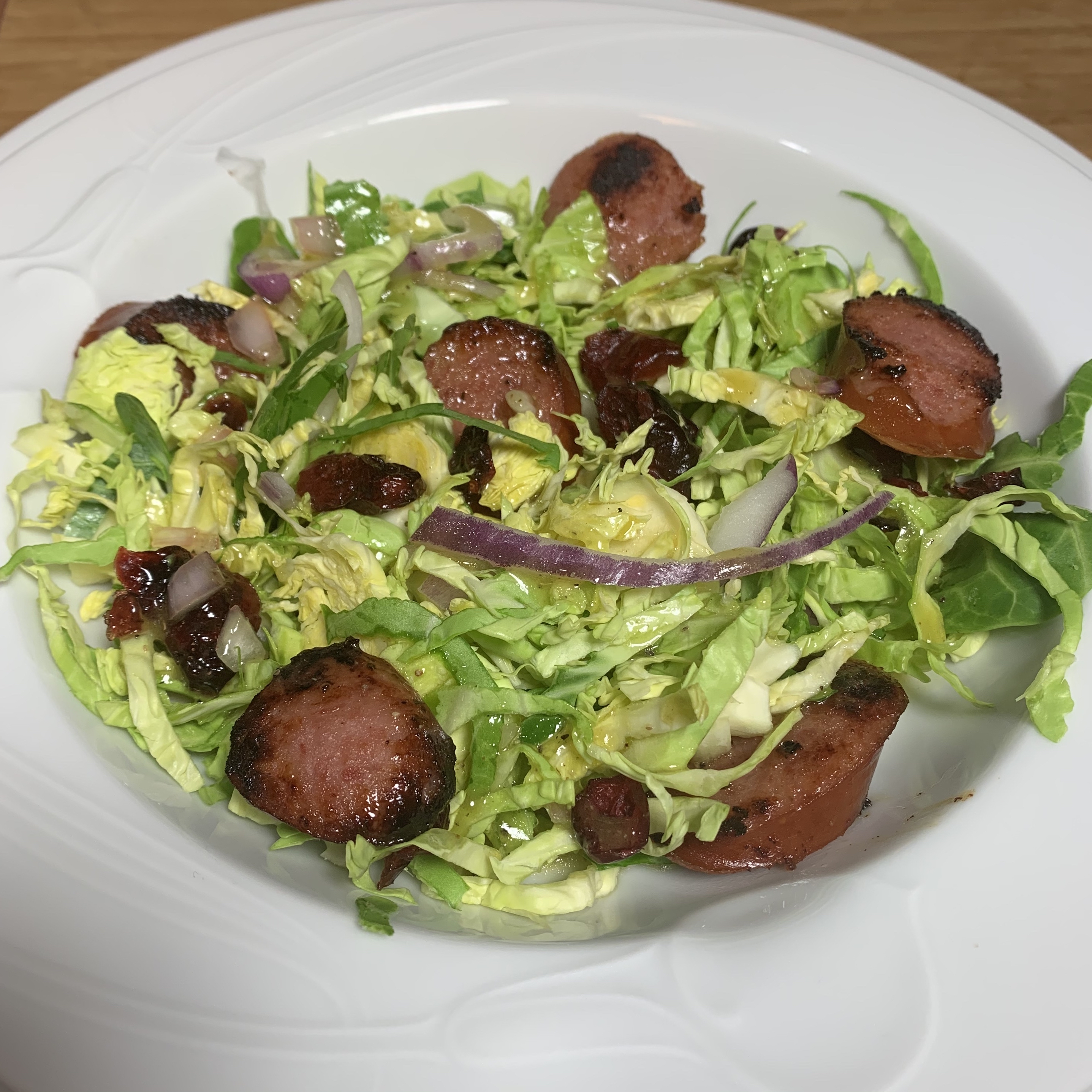 Hillshire Farm&reg; Smoked Sausage and Brussels Sprout Salad 