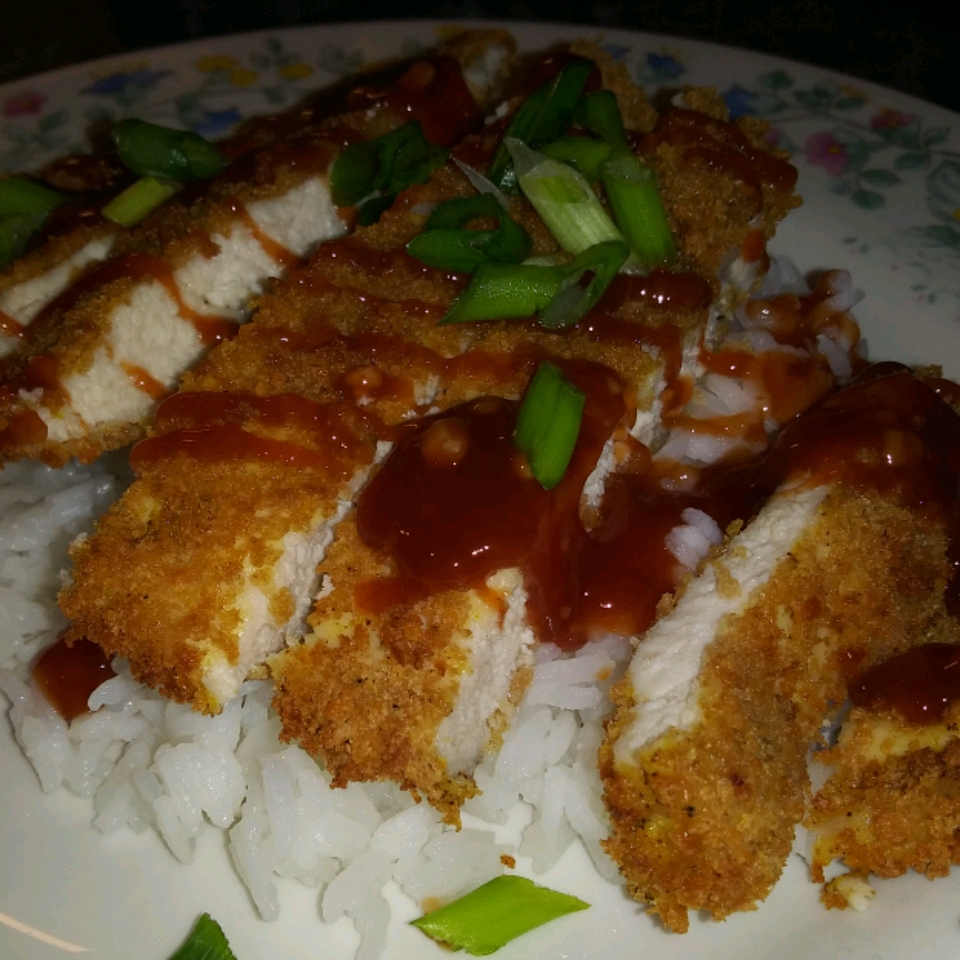 Air Fryer Chicken Katsu with Homemade Katsu Sauce dmgiles27