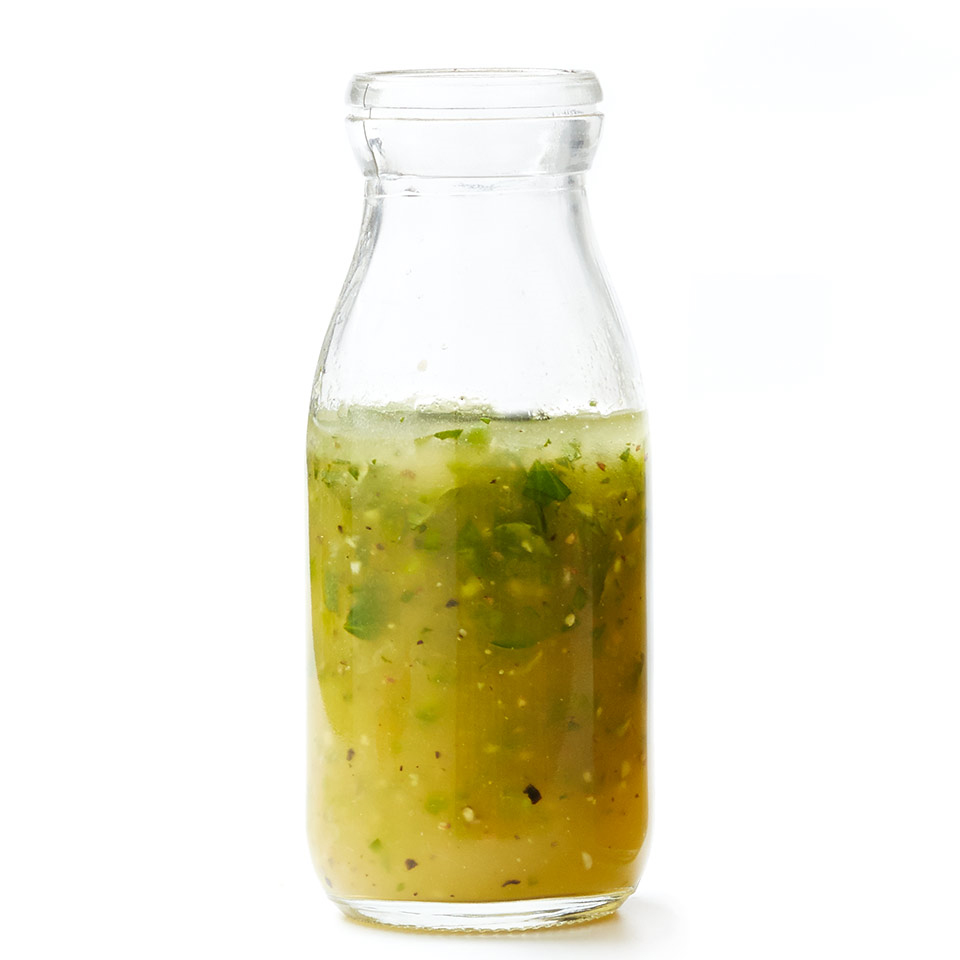 <p>Tangy and spicy, this citrus-lime vinaigrette with orange juice, jalapeño pepper, and fresh cilantro is perfect tossed with baby arugula.</p>
                          