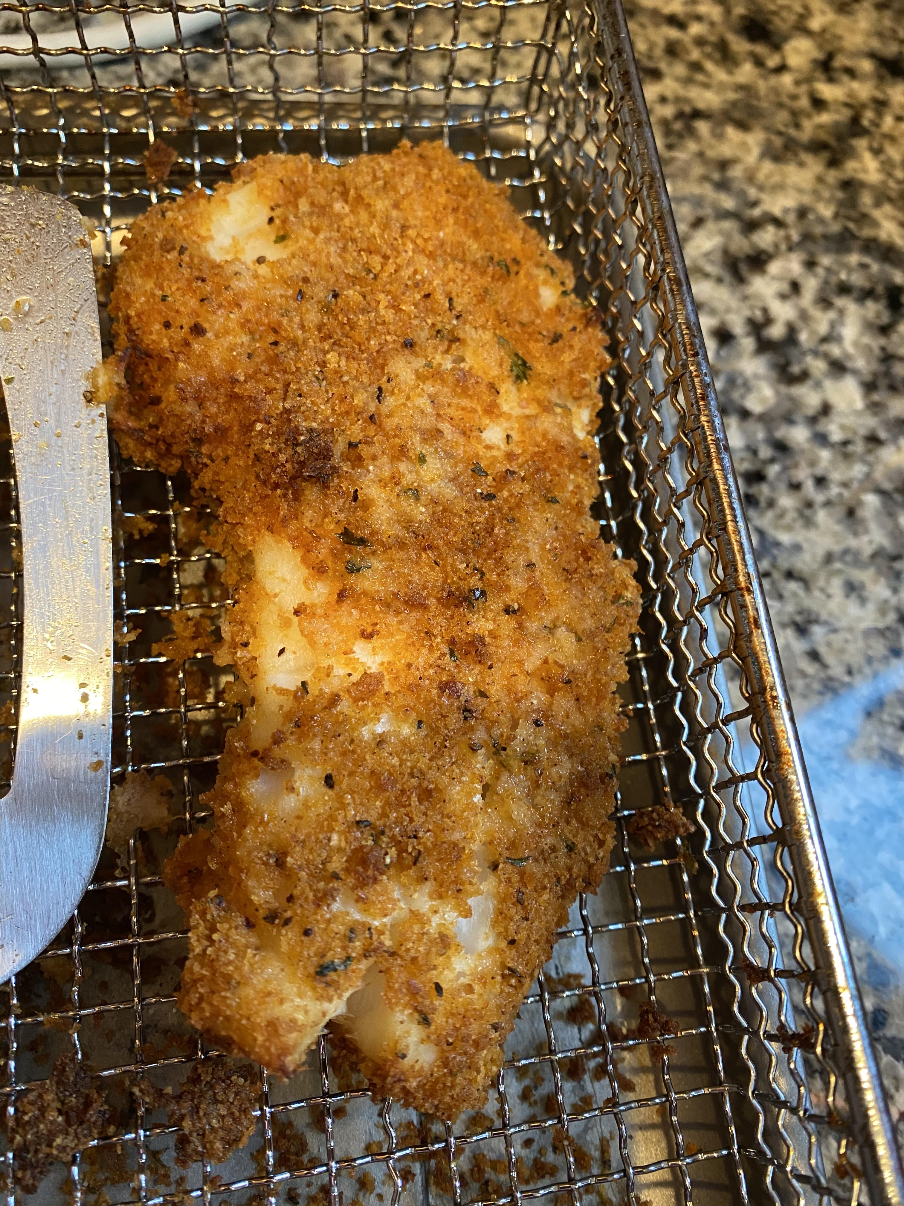 Air-Fried Crumbed Fish 