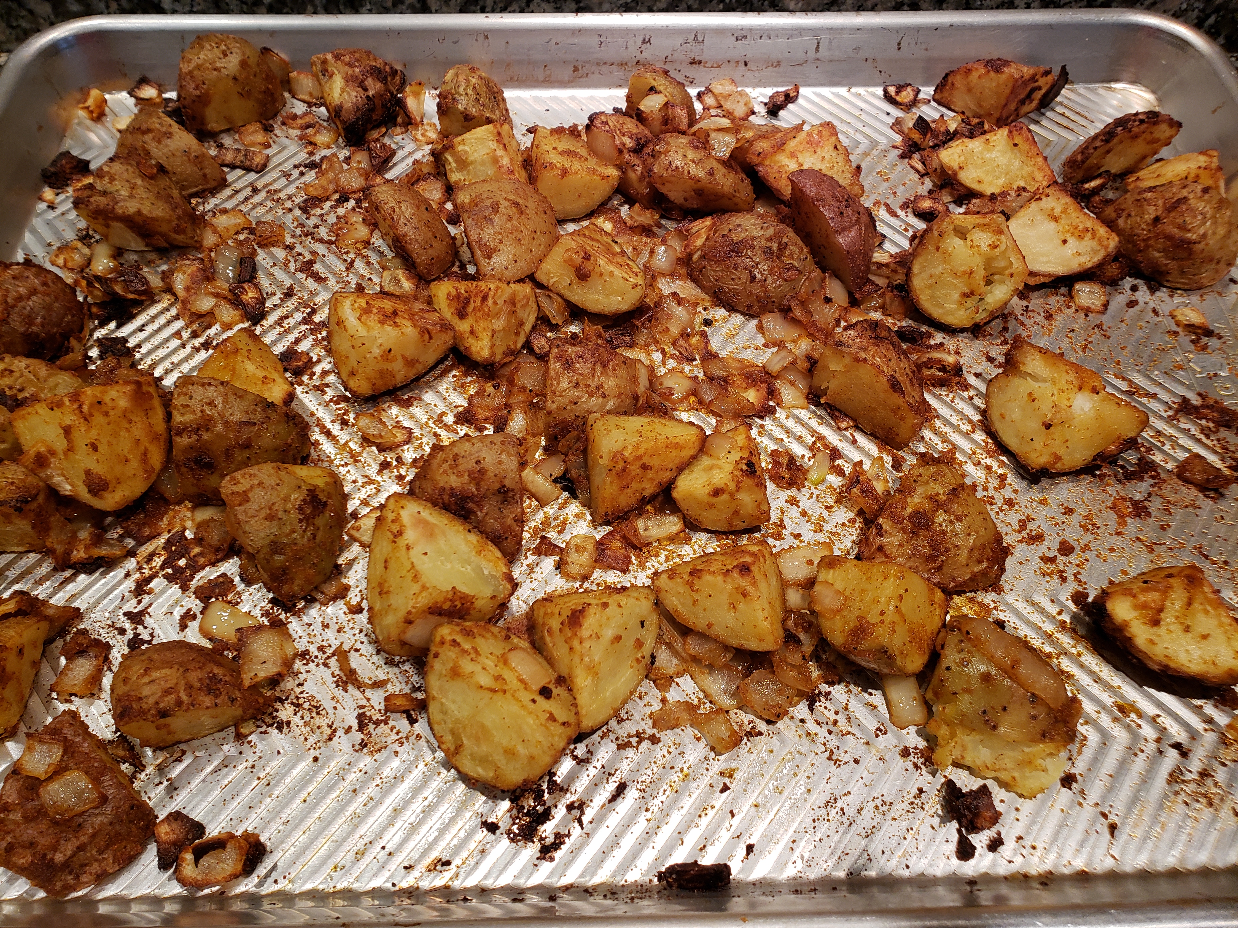 Easy Spicy Roasted Potatoes 