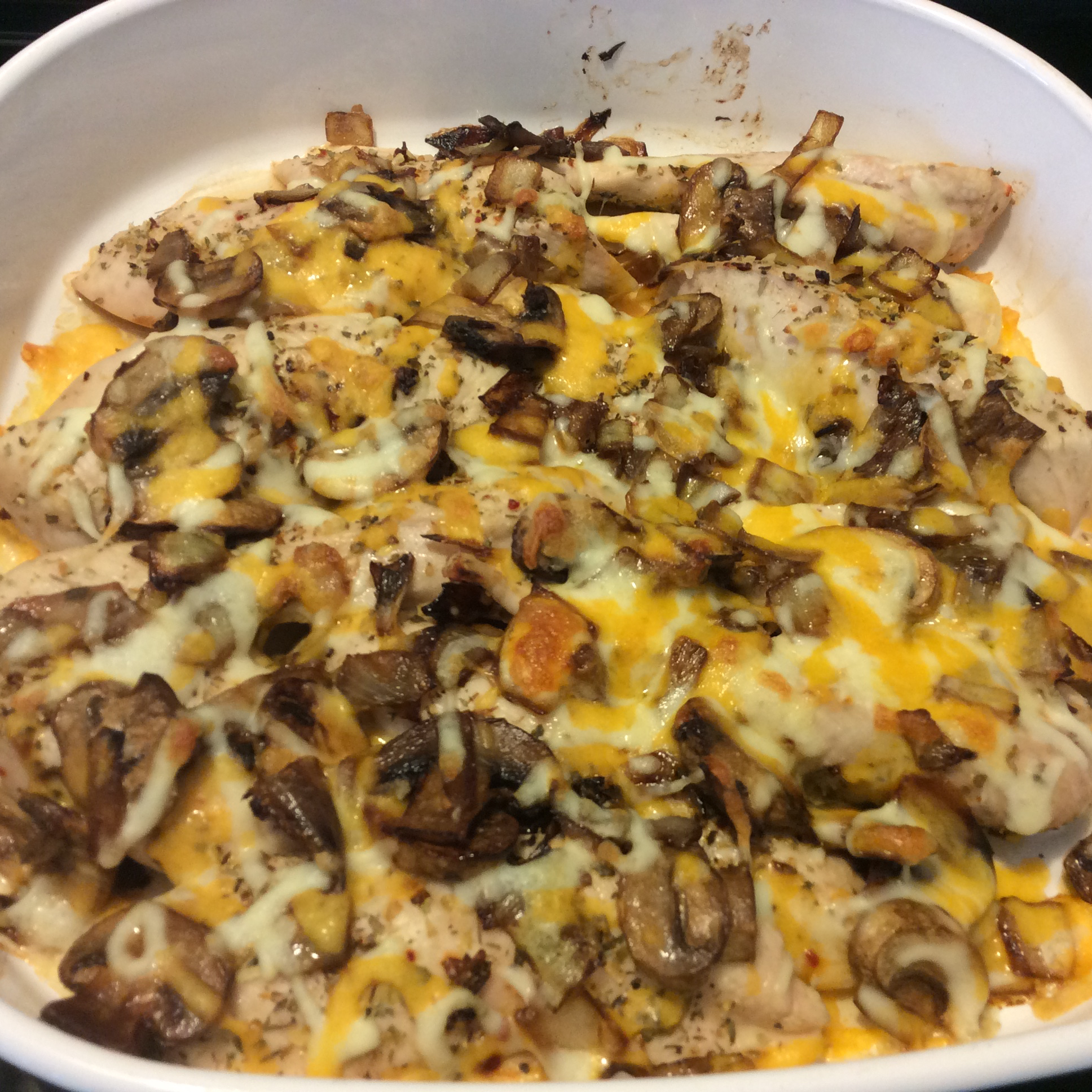 Smothered Chicken with Mushrooms 