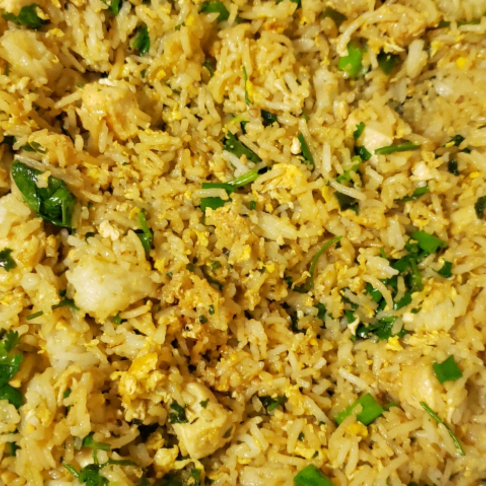 Fried Rice with Cilantro 