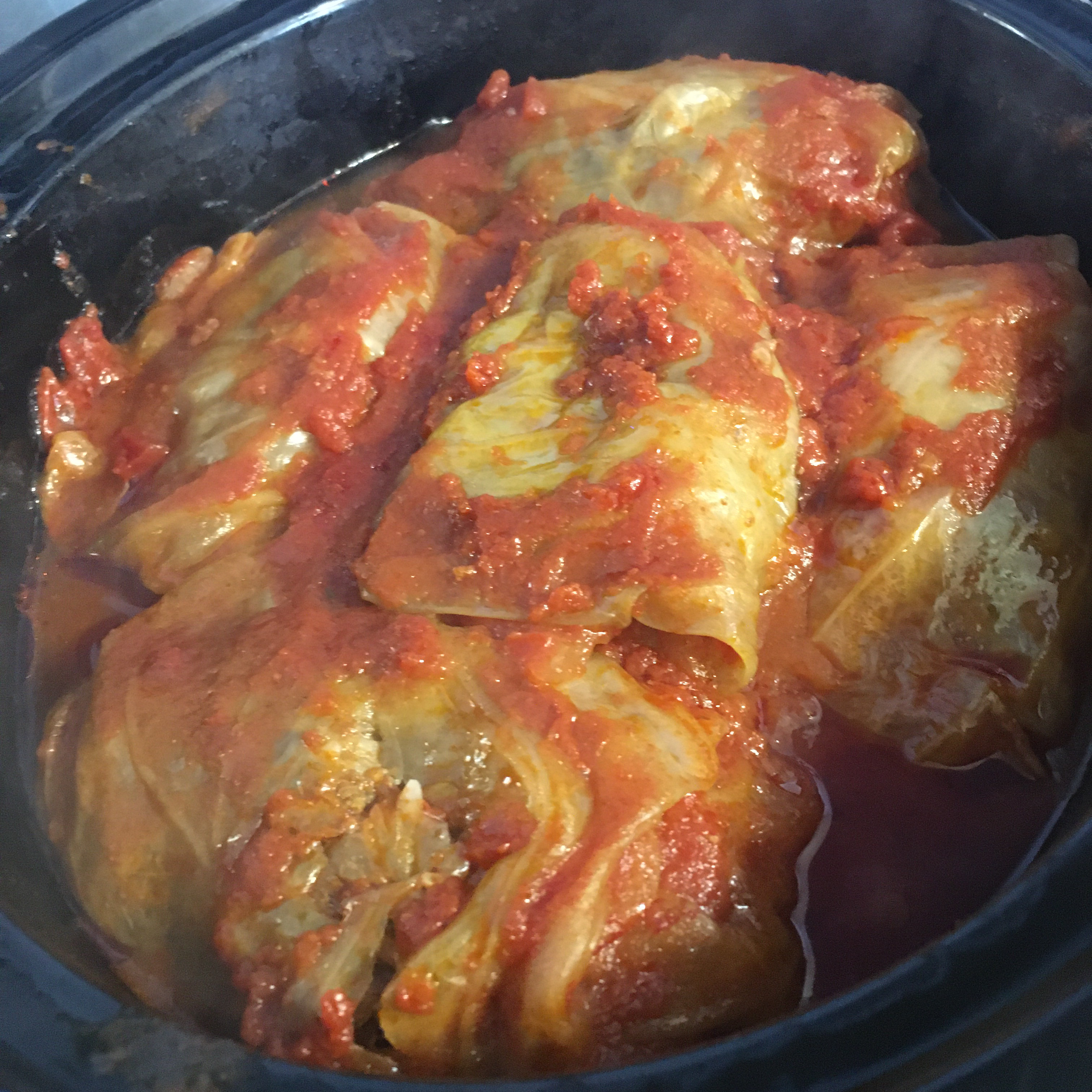 Grandma's Hungarian Stuffed Cabbage, Slow Cooker Variation 