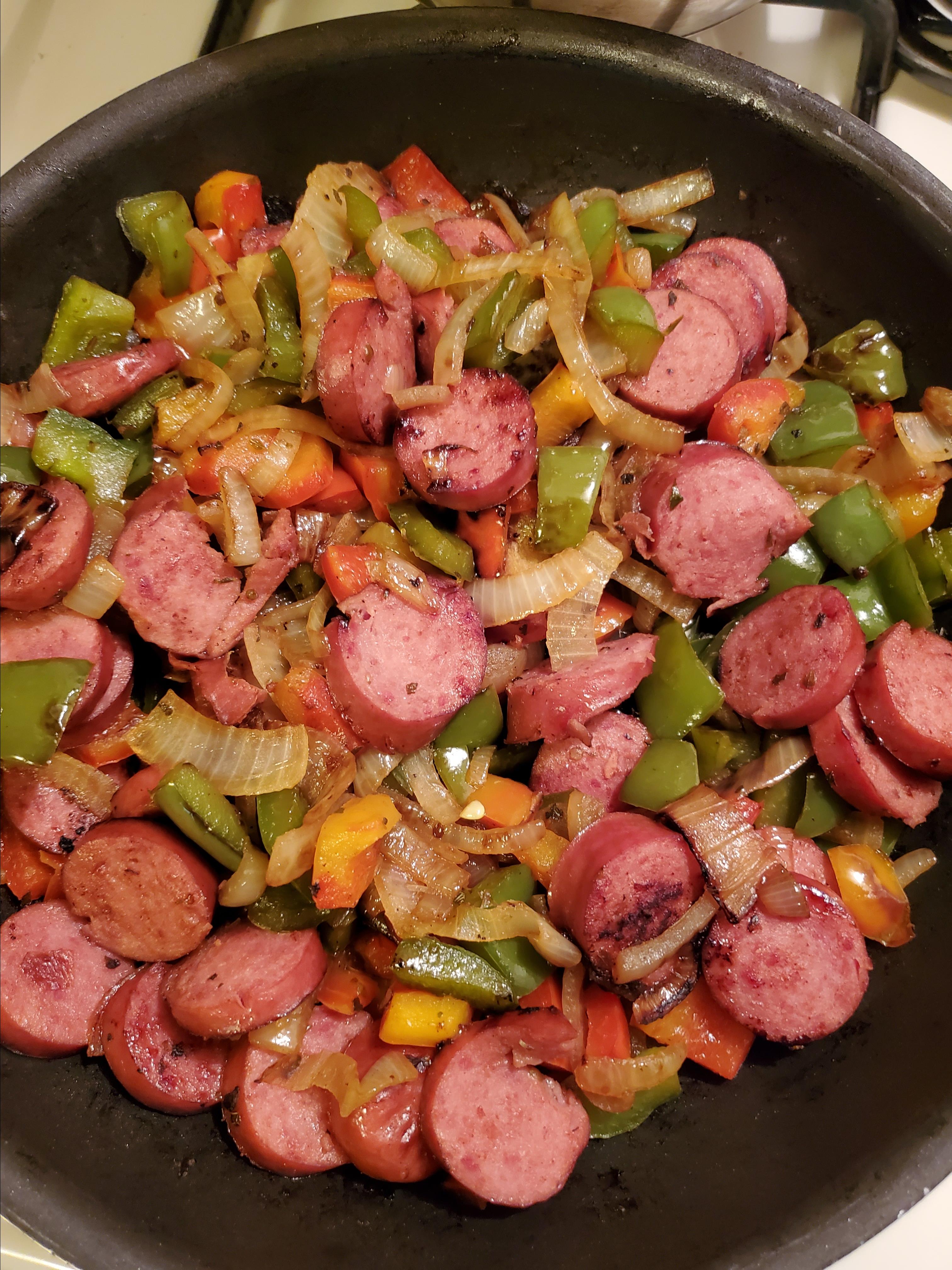 Classic Smoked Sausage & Peppers 