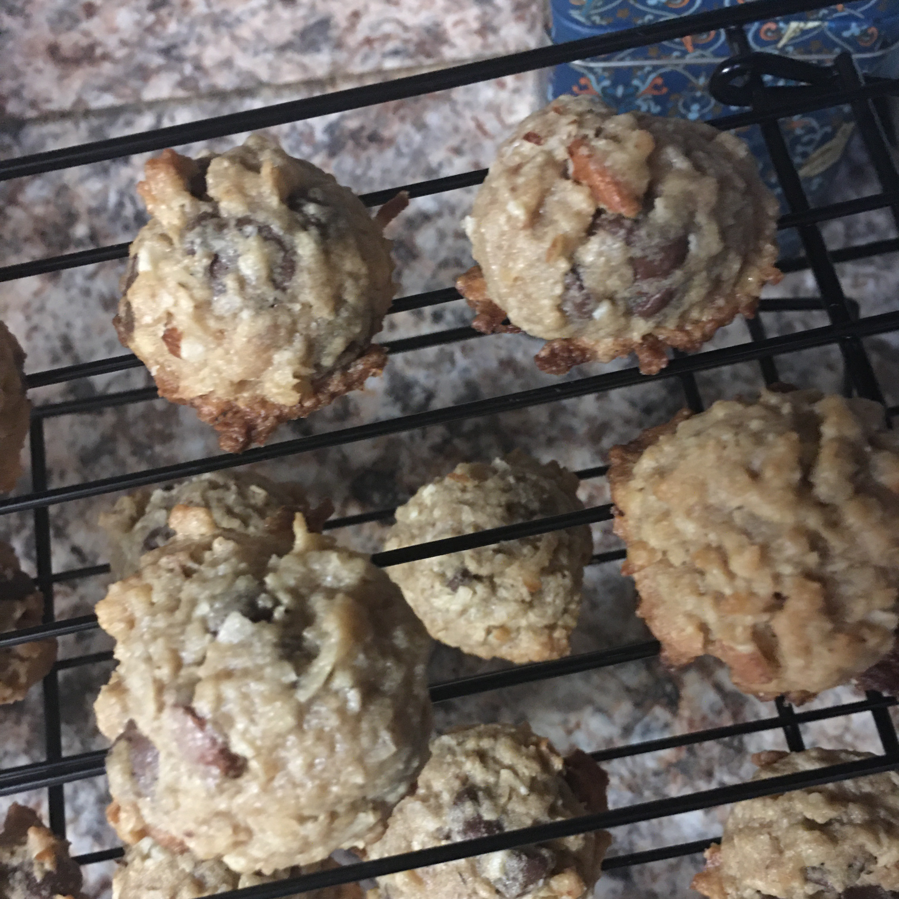 Soft Oatmeal Coconut Chocolate Chip Cookies 
