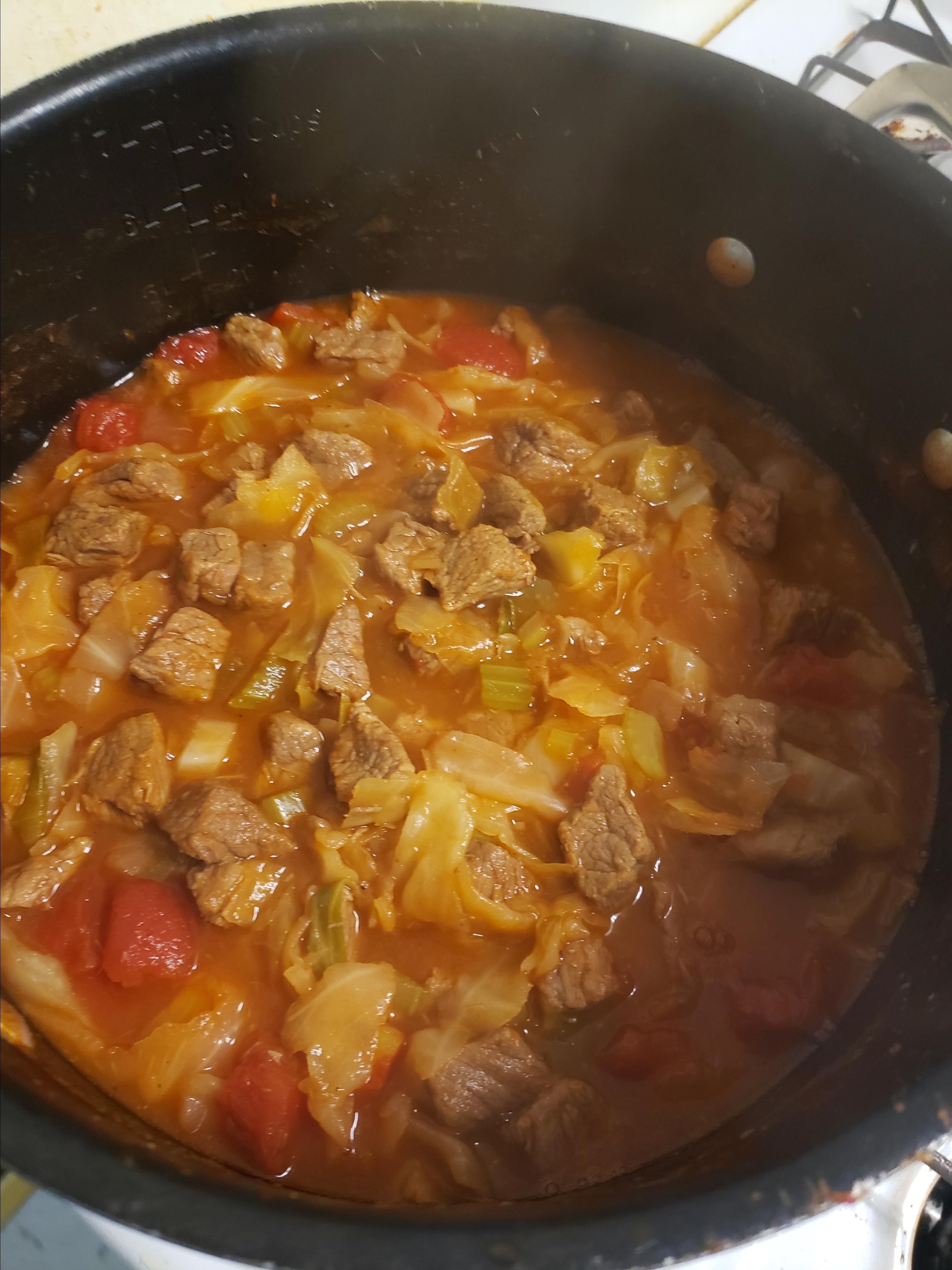 Low-Carb Beef Cabbage Stew 