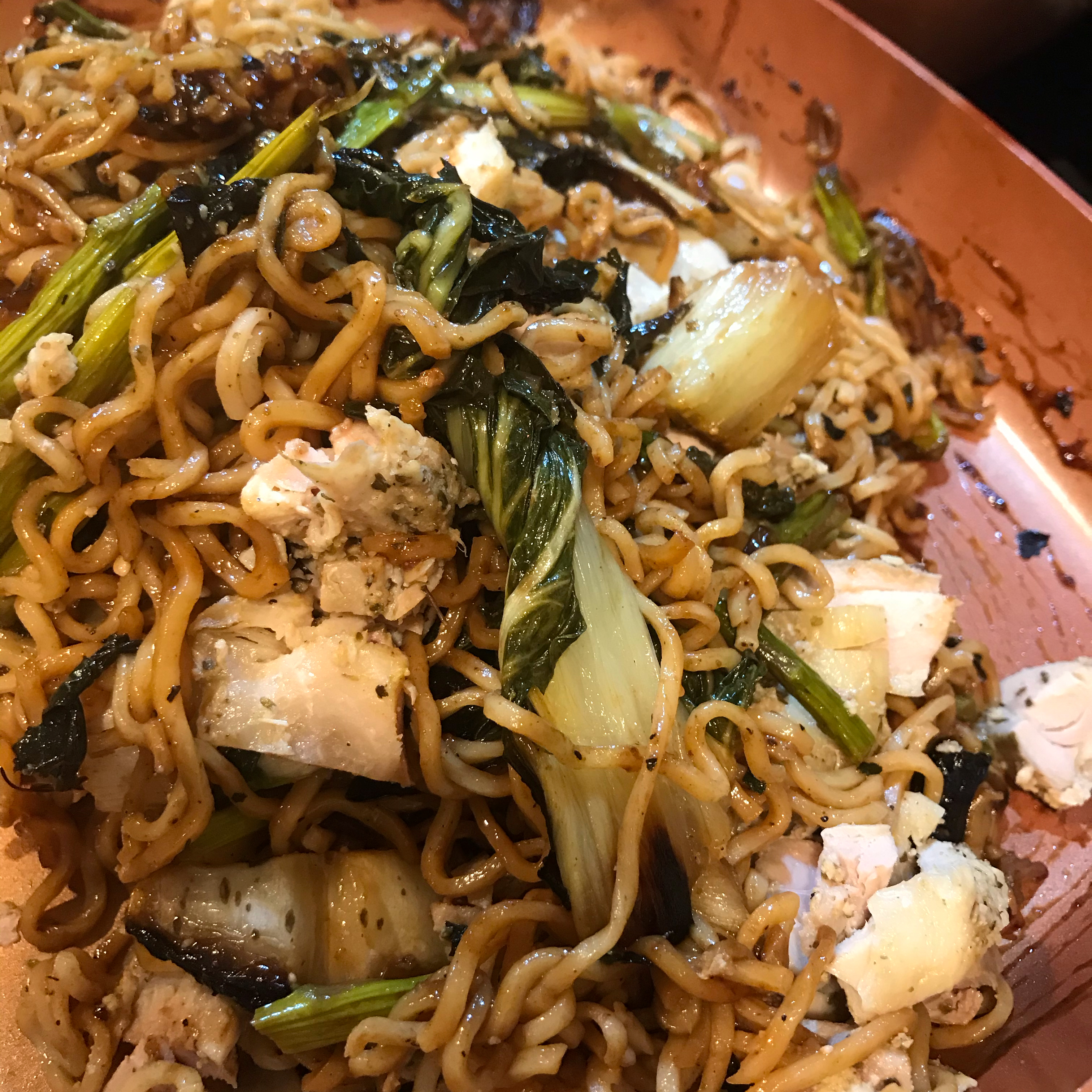 Ramen Noodle Stir-Fry with Chicken and Vegetables 