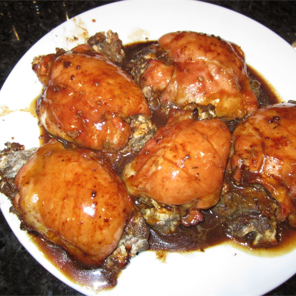 Mushroom-Stuffed Chicken Breasts in a Balsamic Pan Sauce Dorothy Klingensmith