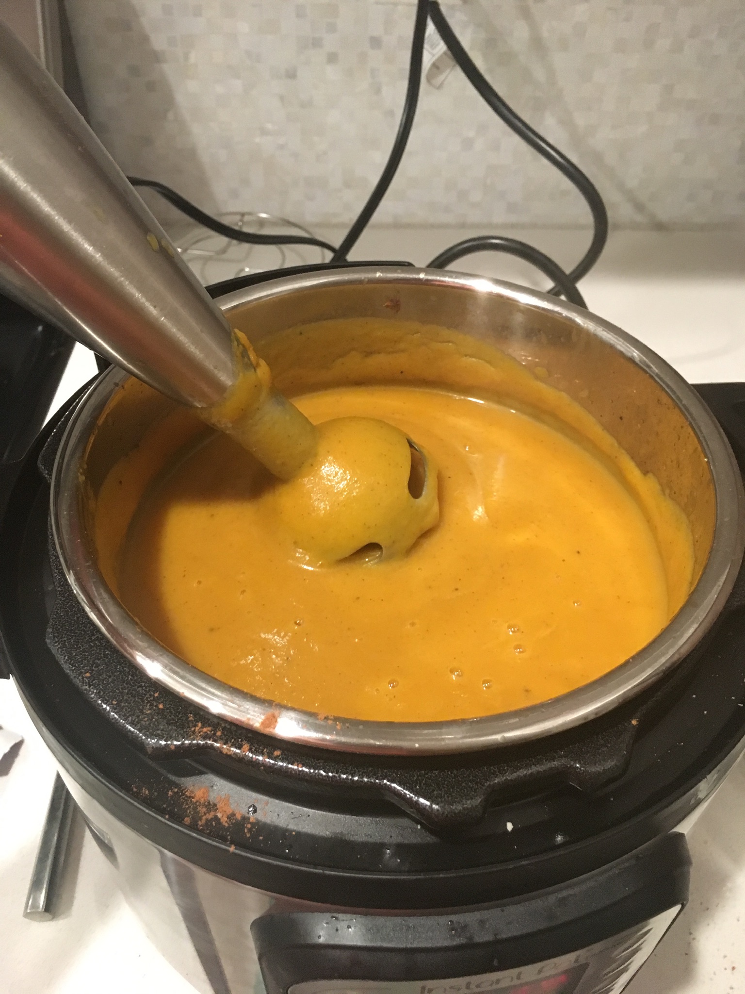 Instant Pot&reg; Butternut Squash and Pumpkin Spice Soup Shari