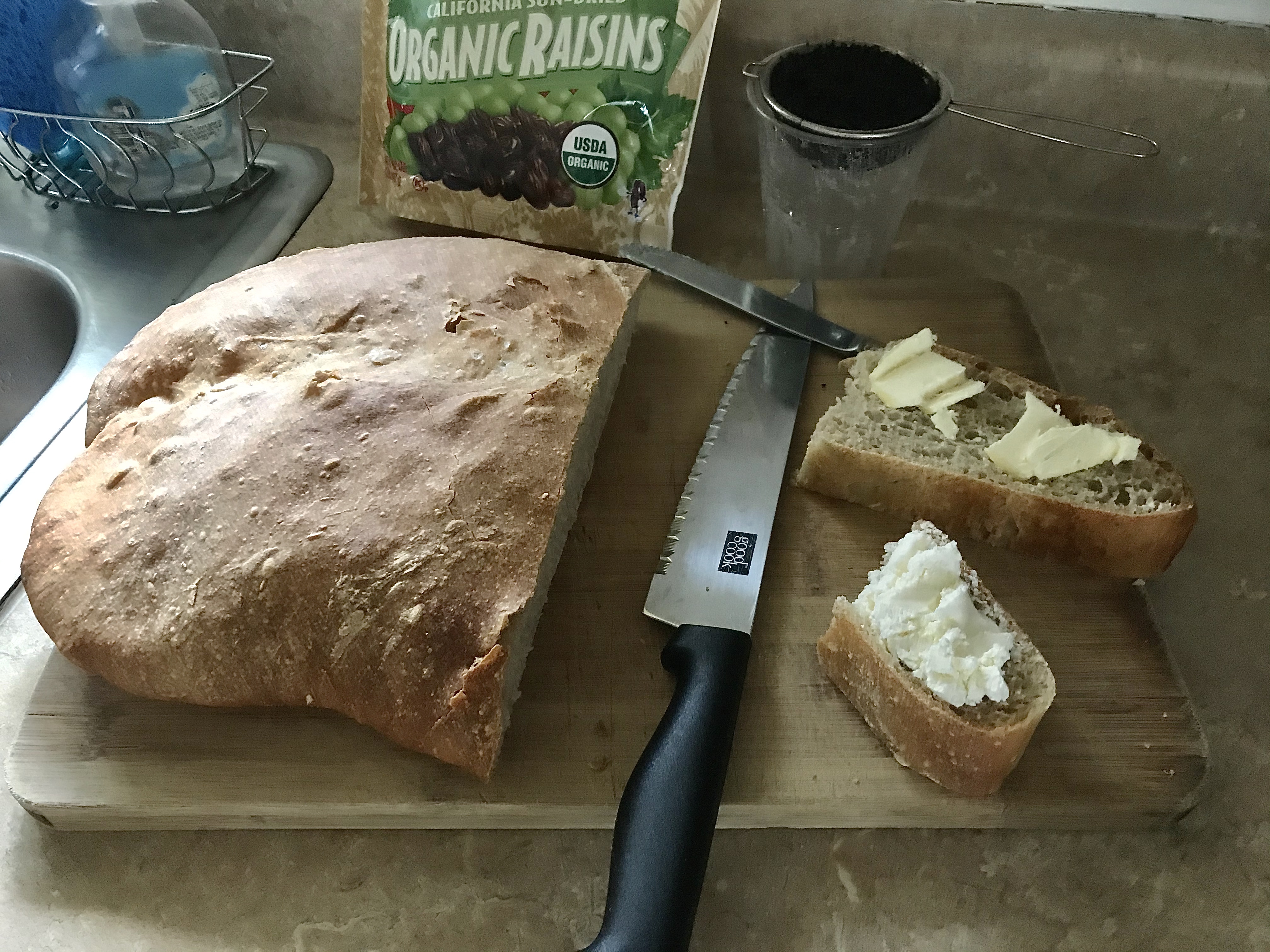 No-Knead Country Bread 
