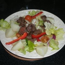 Warm Steak and Potato Salad 