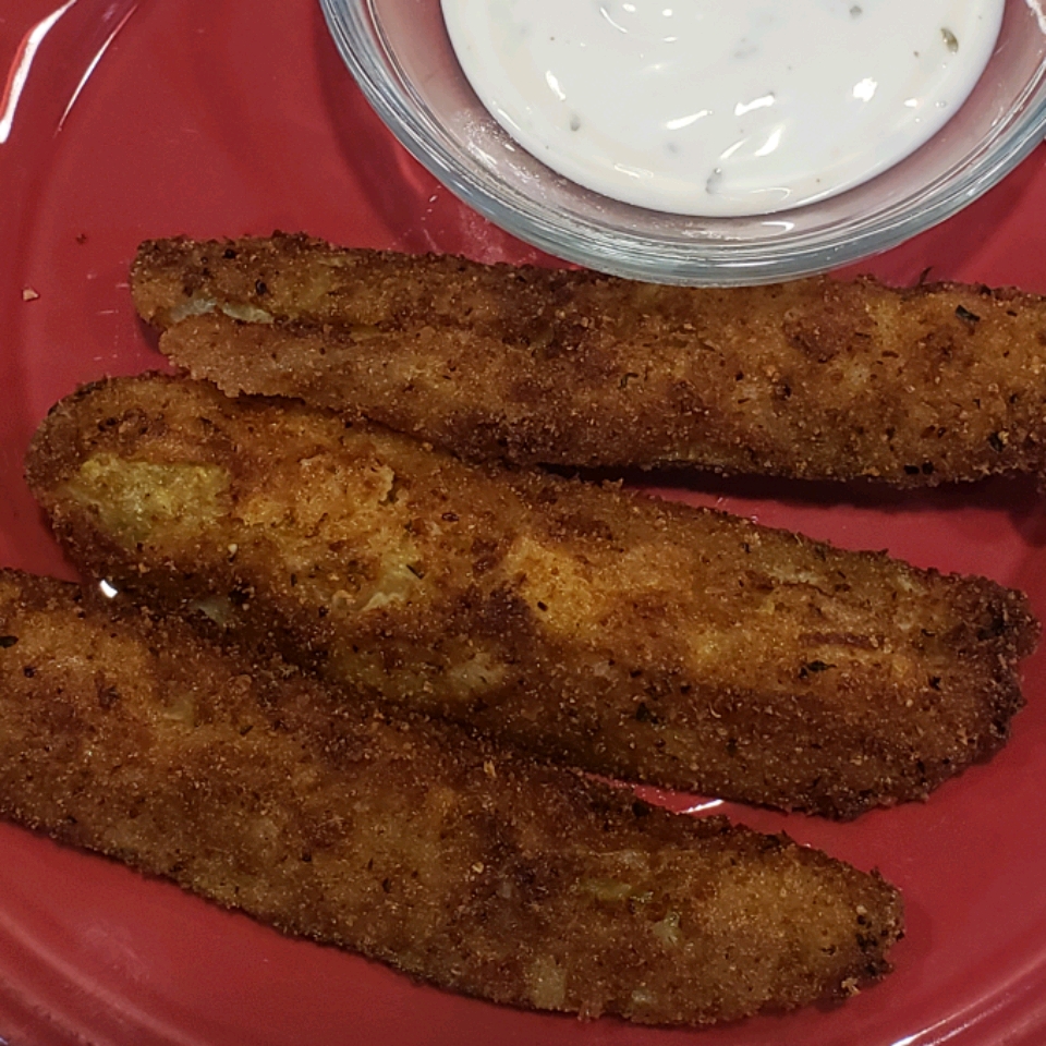 Super Easy and Spicy Fried Pickles Karen Younce Beddingfield